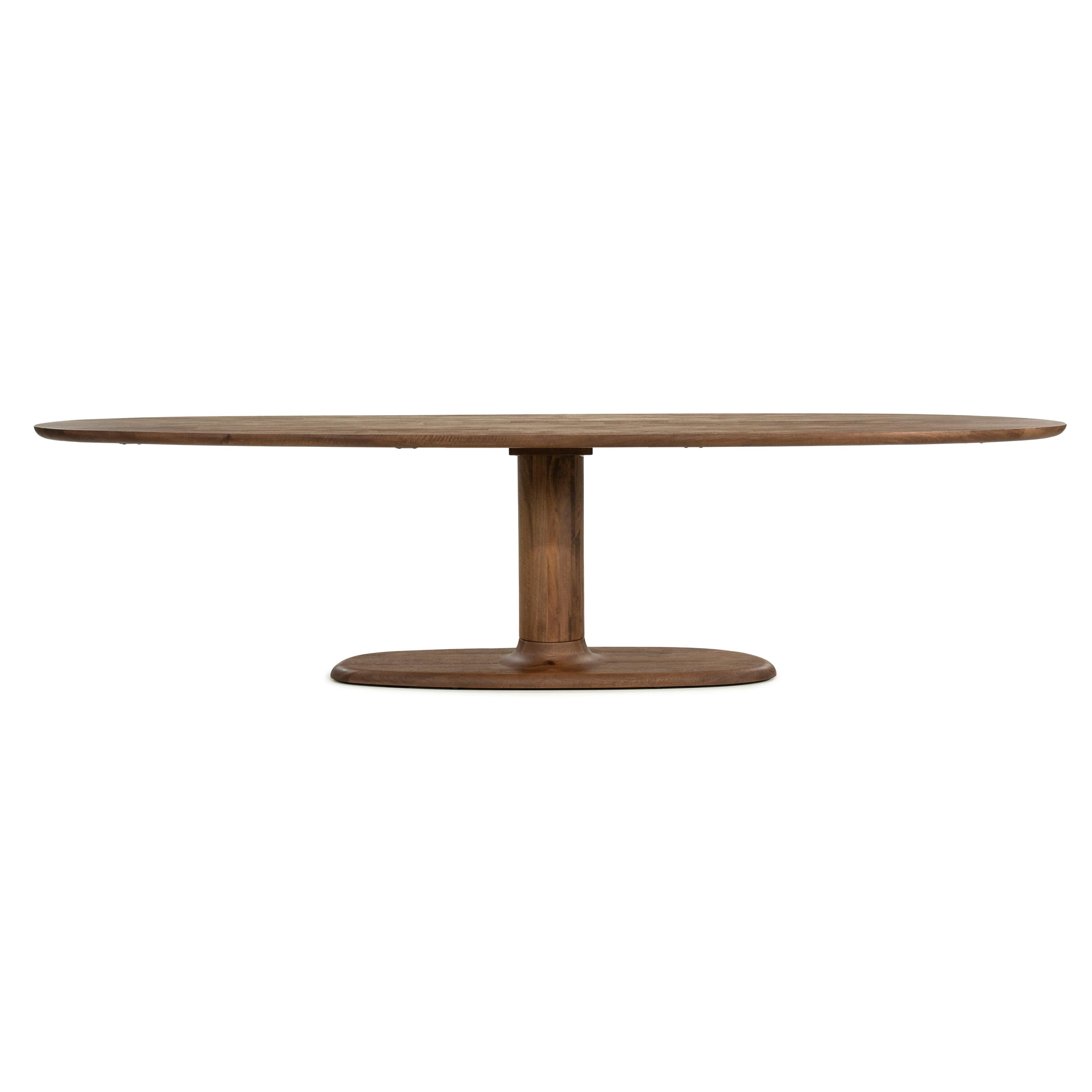 Oval Table COCO Dark Brown Mango Wood