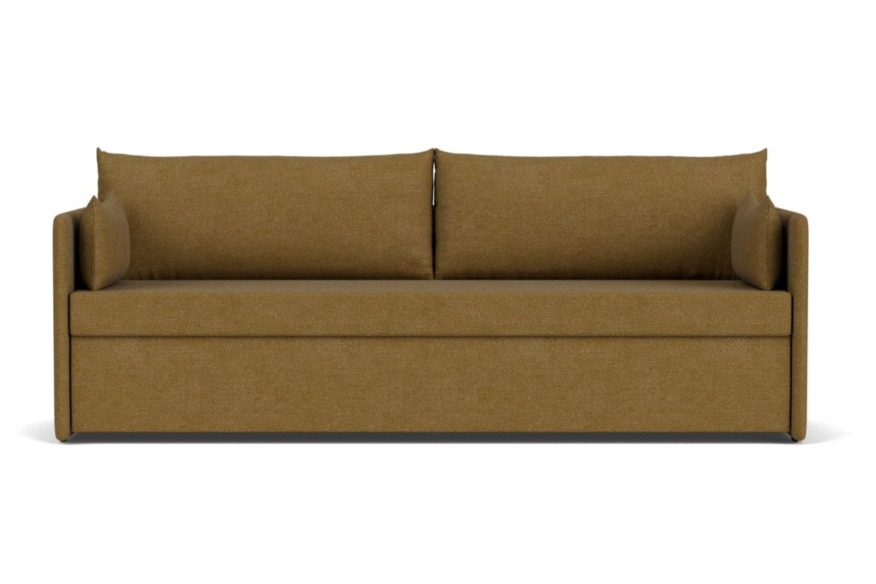 Sofa with sleeping function 3-seater mustard [Julia]