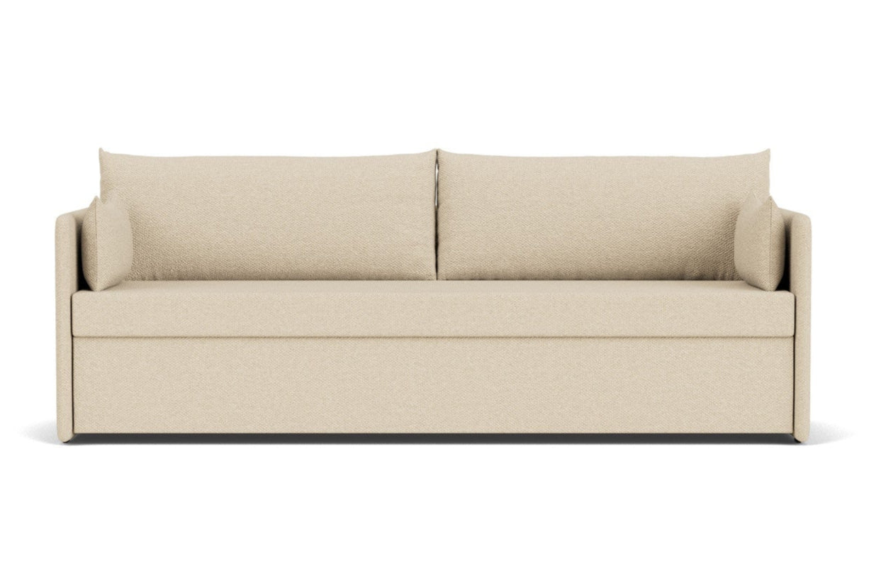 Sofa with sleeping function 3-seater light beige [Julia]