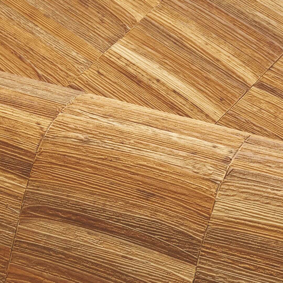 Strukturierte Vinyltapete STYLOSA - OCRE Honig