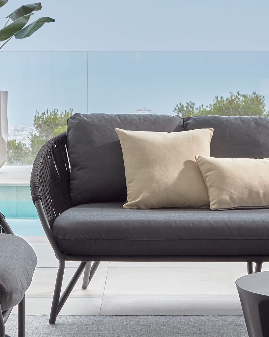 Gartensofa BRANZIE schwarz 