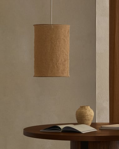 Laircut von hängenden Lampen Mariela Beige Leinsamen