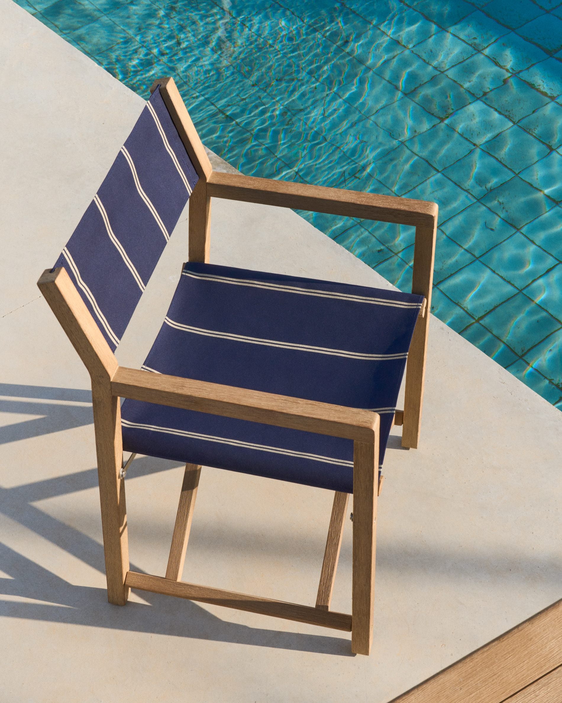 VILARA Brown Garden Chair with Beige