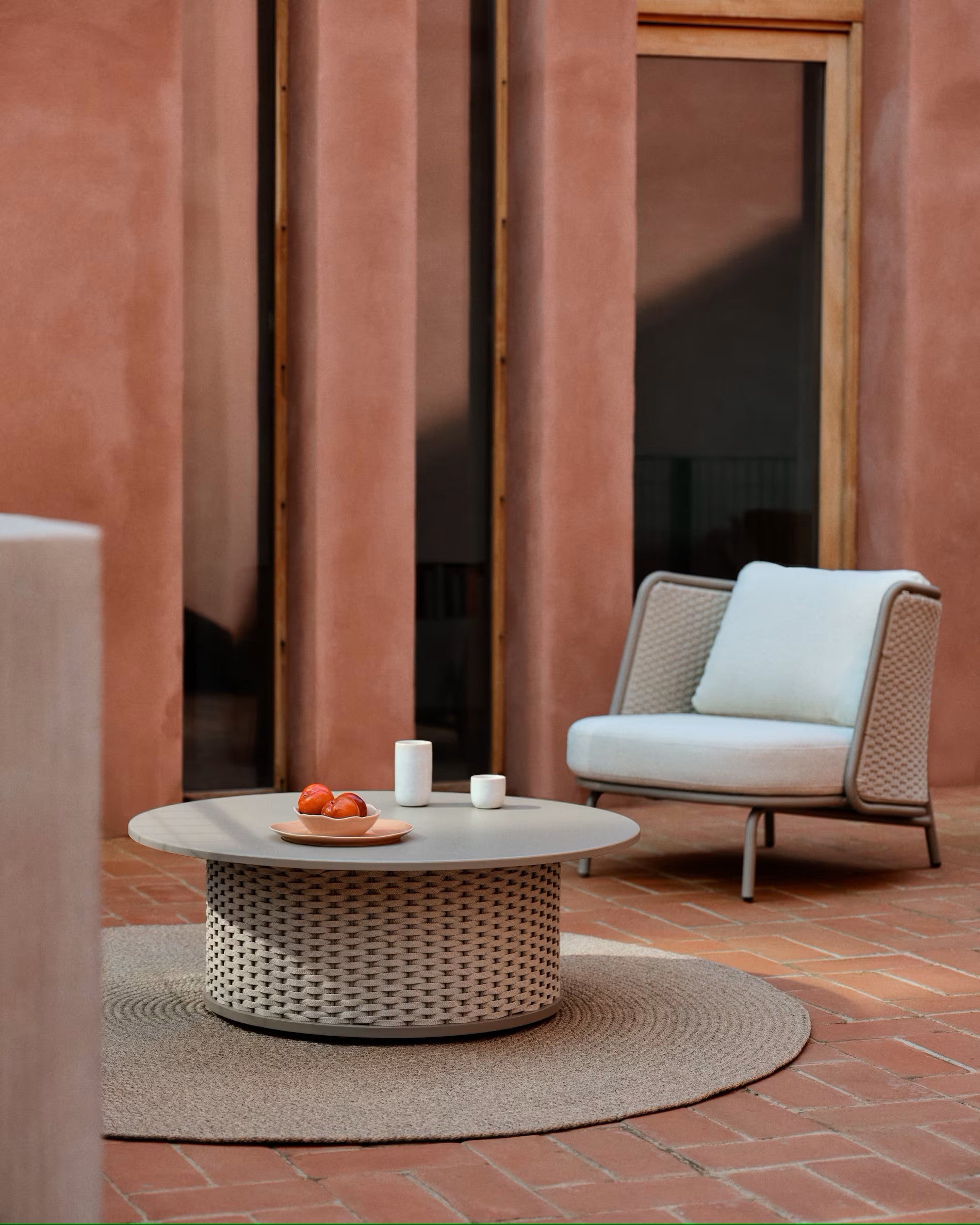 SEDALIS Garten-Couchtisch beige 