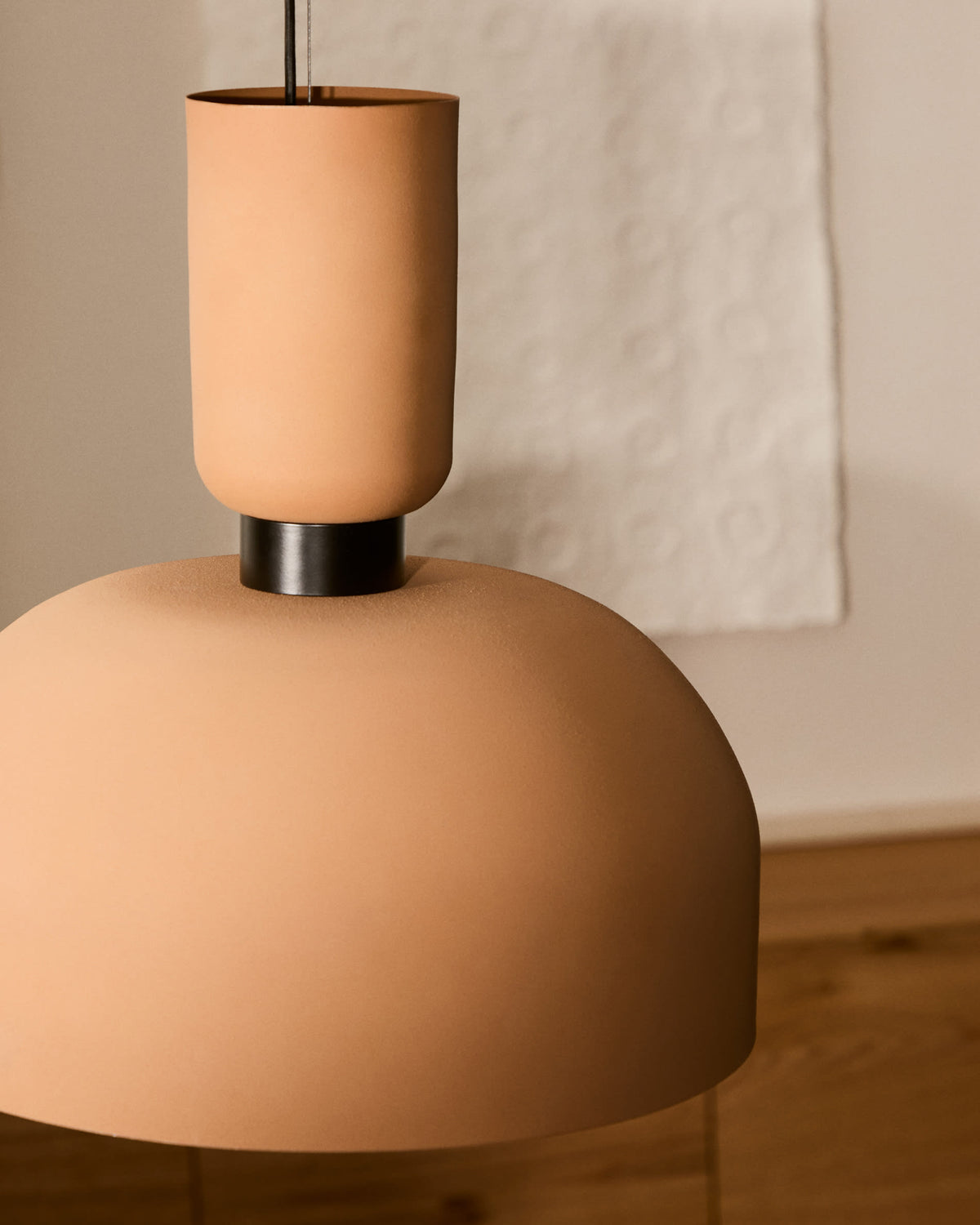 Lampa wisząca NIBLA terakotowy metal – ujęcie 11