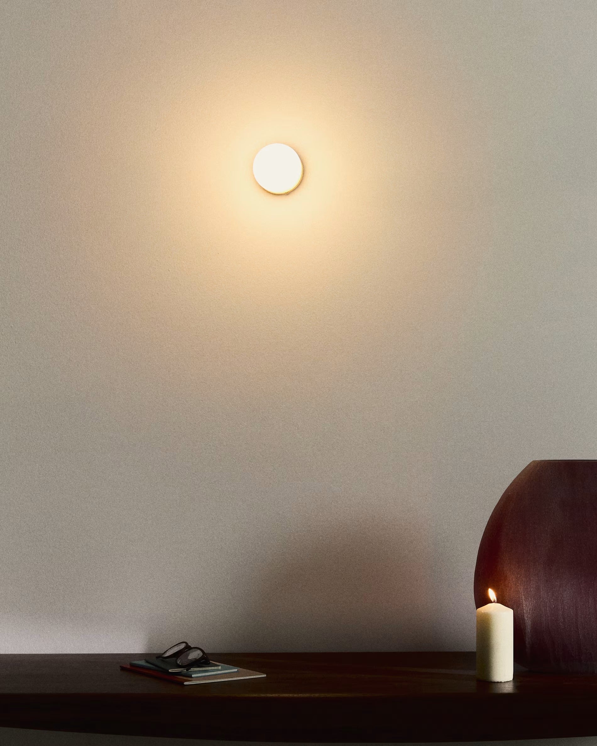 Wandleuchte BRISIA gebürstetes Messing