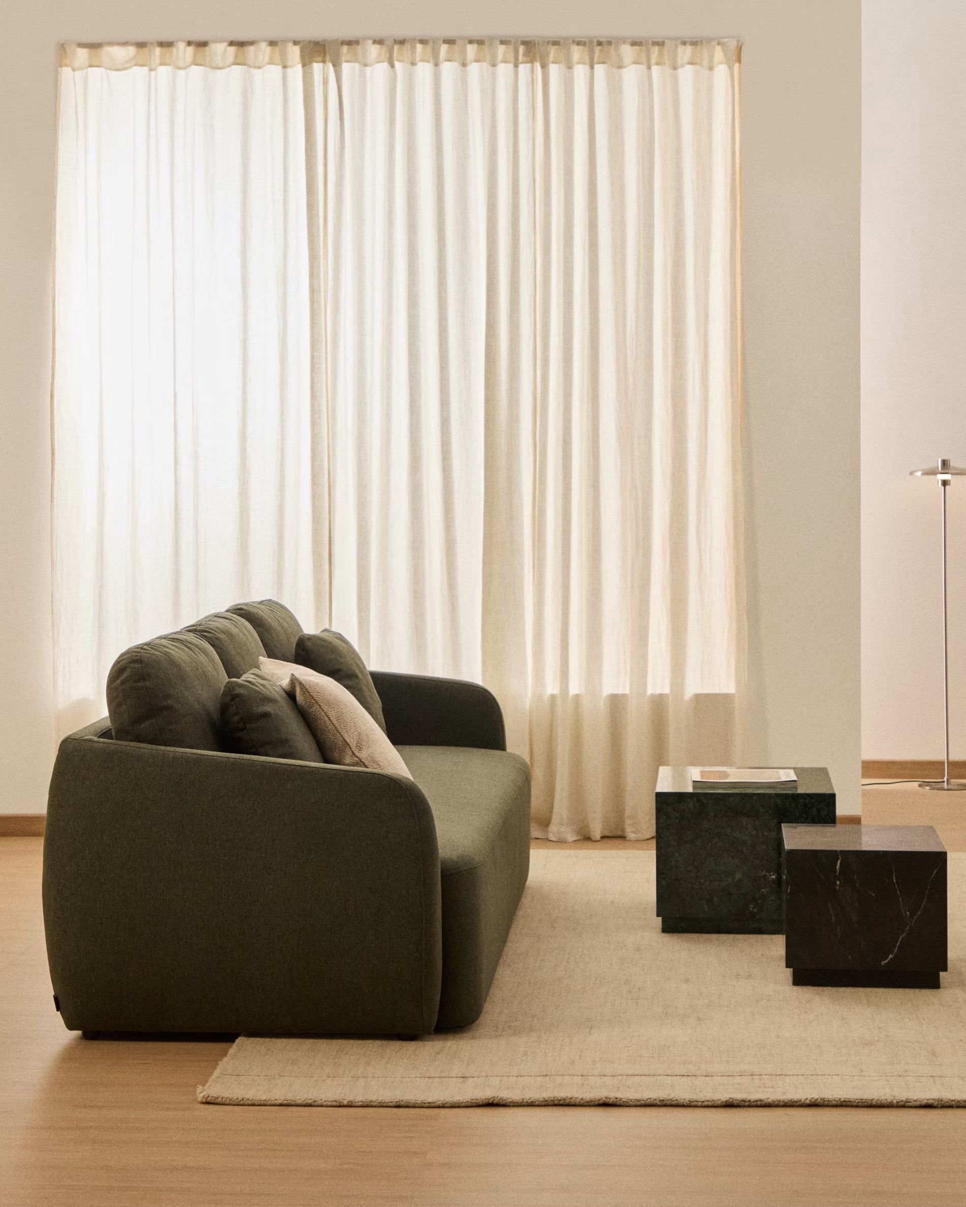 Sofa 3-osobowa z funkcją spania LAIRA dunkelgrün