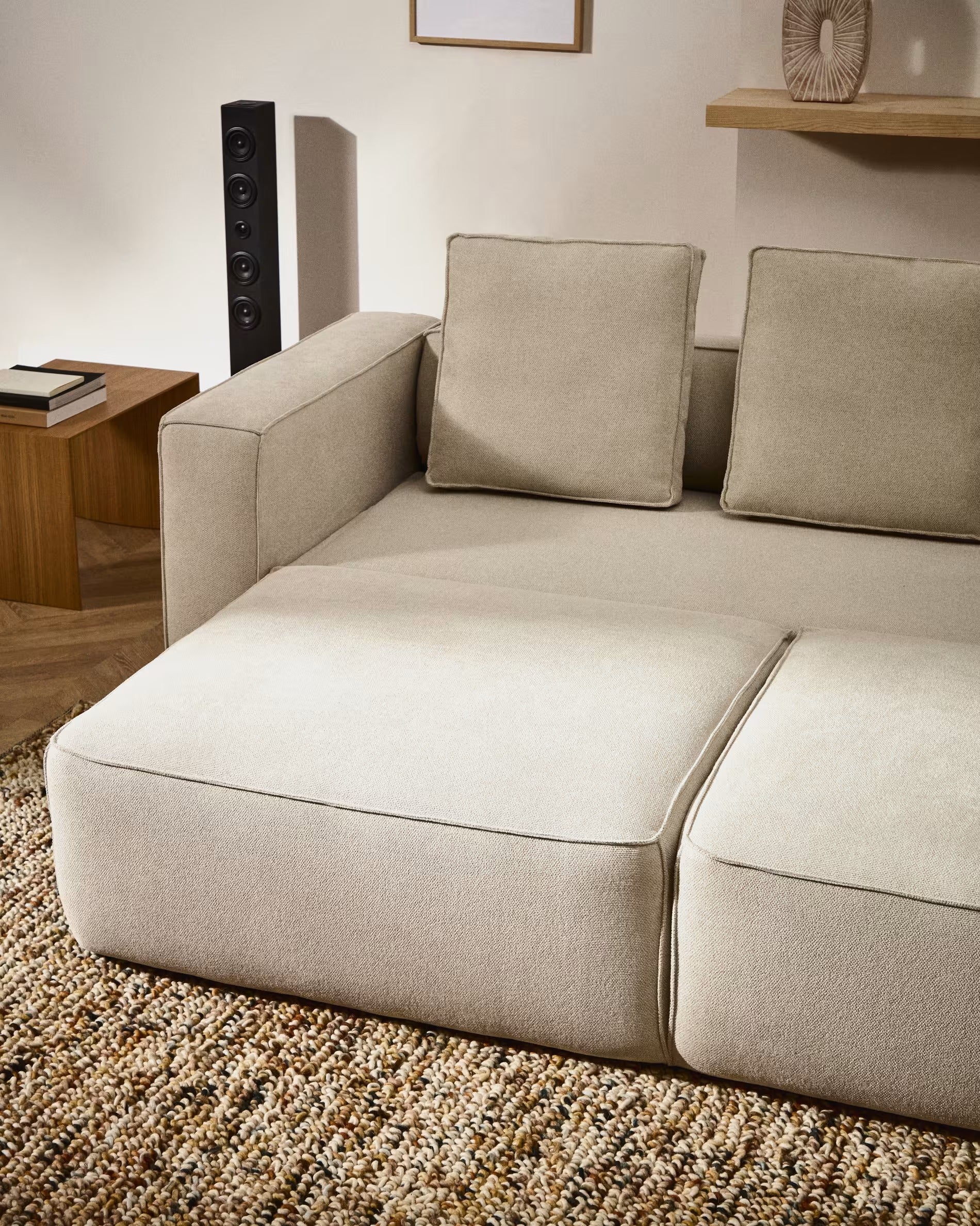 3-seater sofa with sleeping function MARELA beige