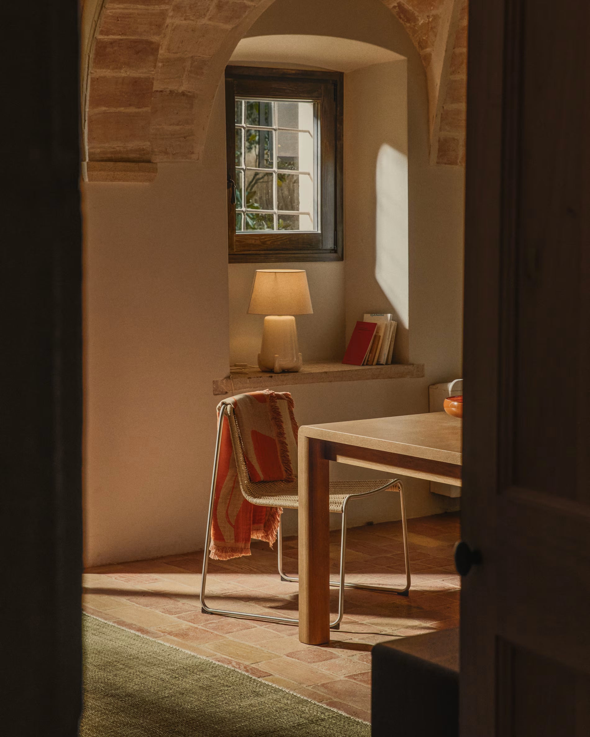 ODRA Beige Table Lamp