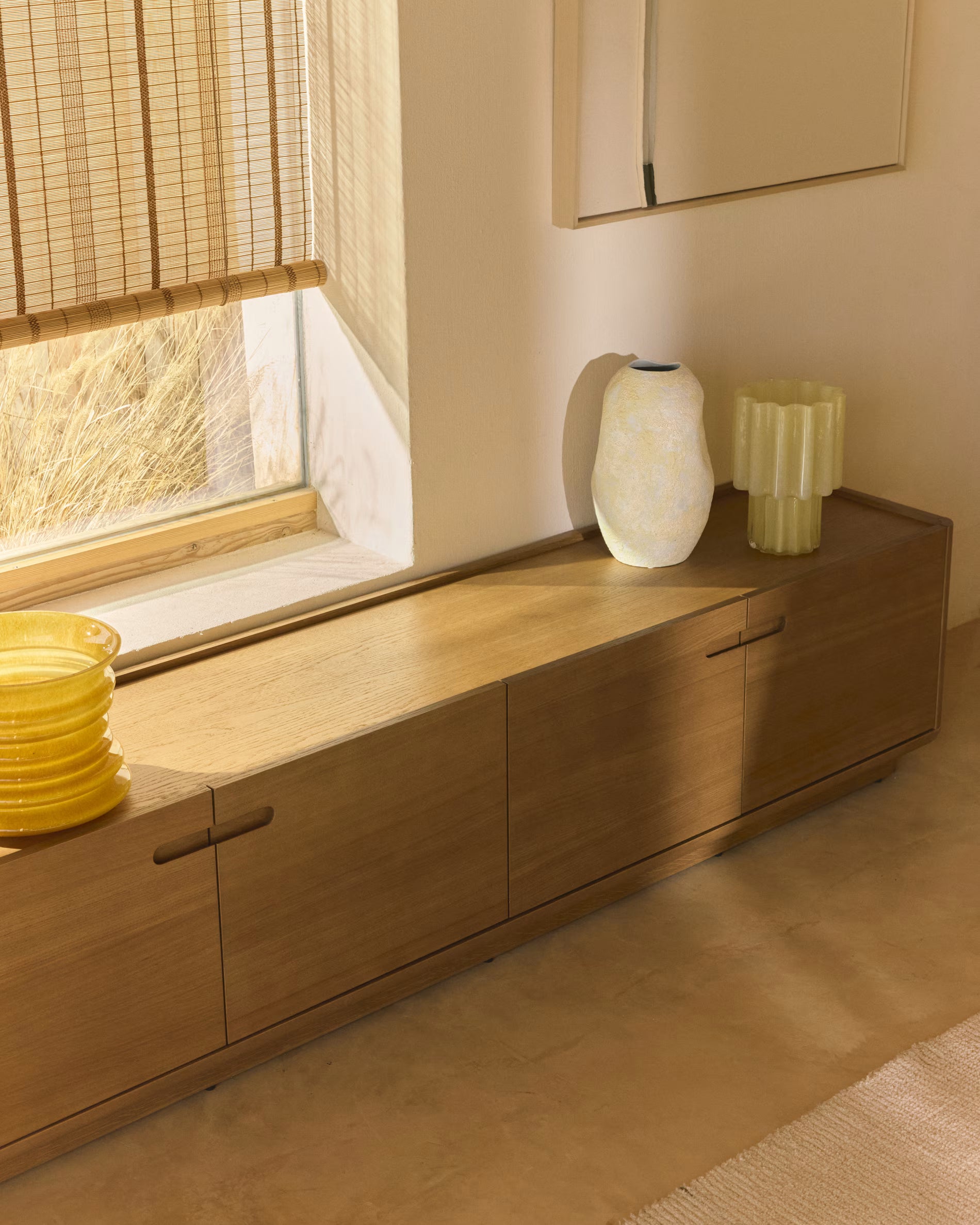 ARELIDA Oak Veneer TV Cabinet