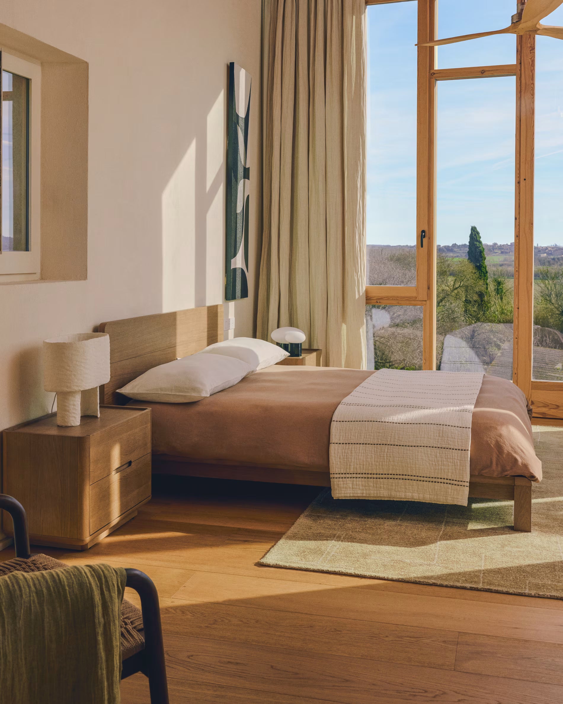 ARELIDA Bed in Oak Veneer