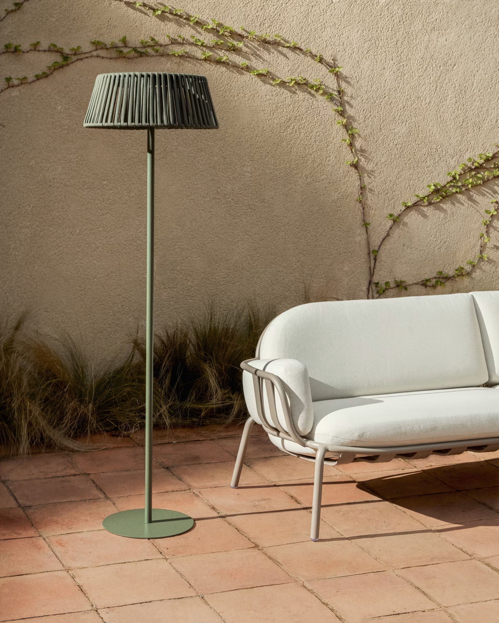 Solar garden floor lamp ALDET green