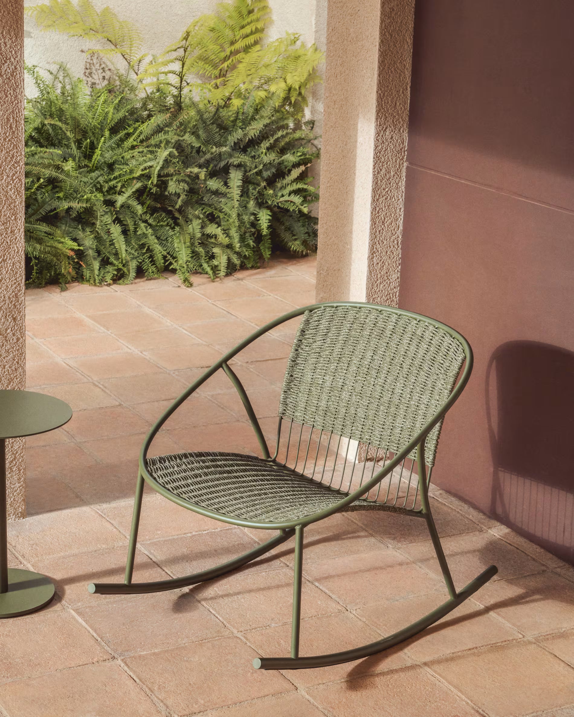 ATRANI Green Rocking Garden Chair