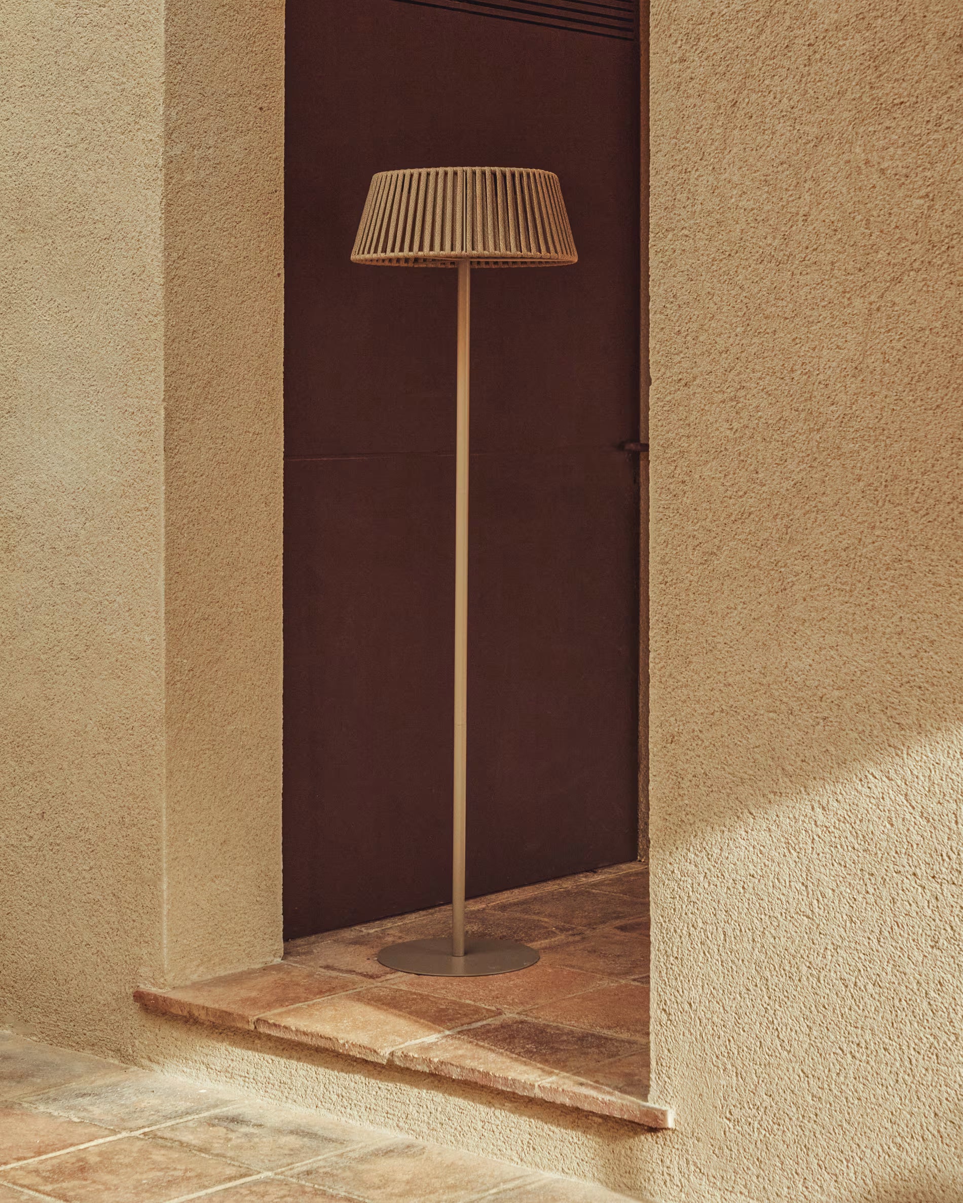 Beige Solar Floor Garden Lamp ALDET