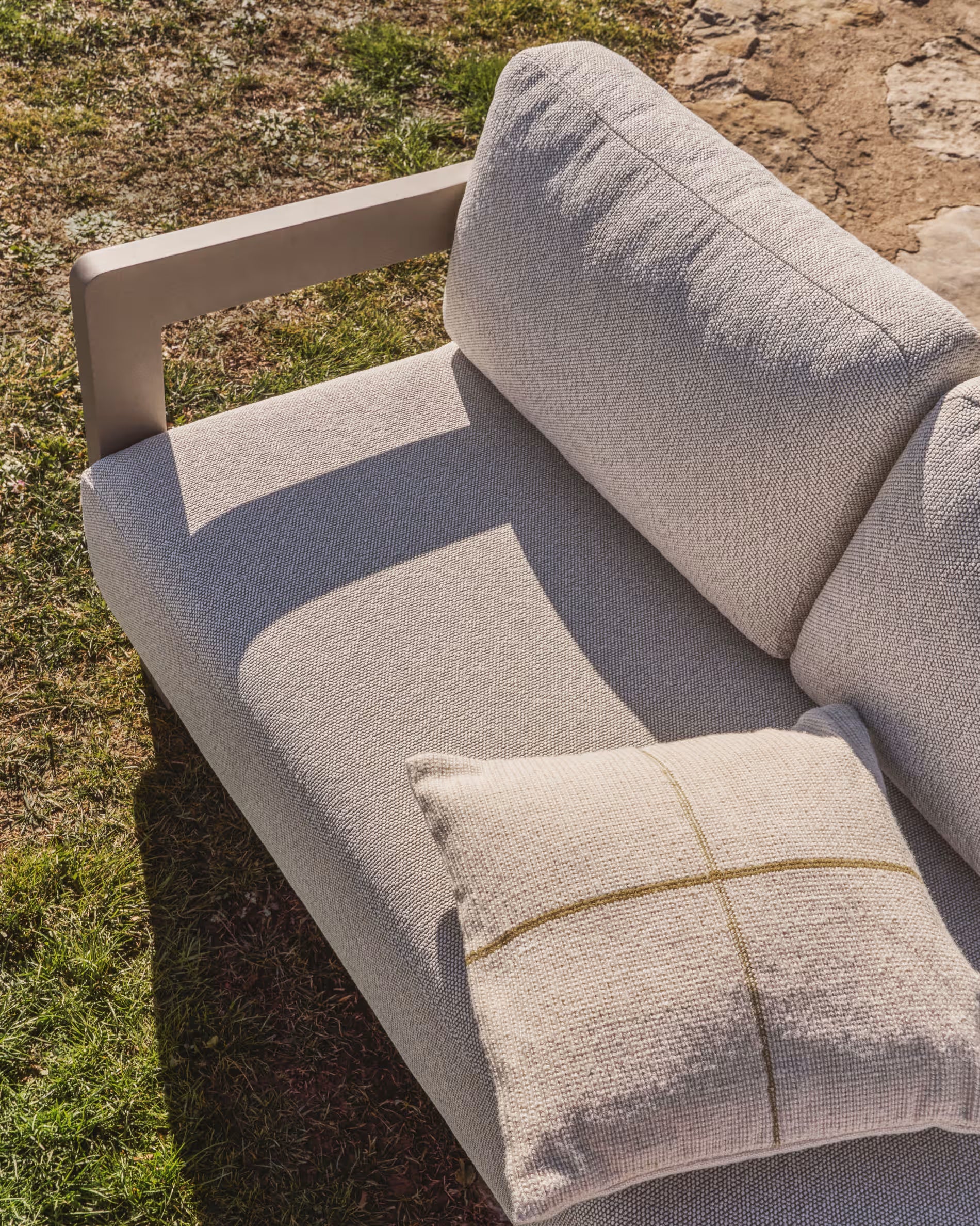 NERANO 2-Piece Garden Set in Gray-Beige