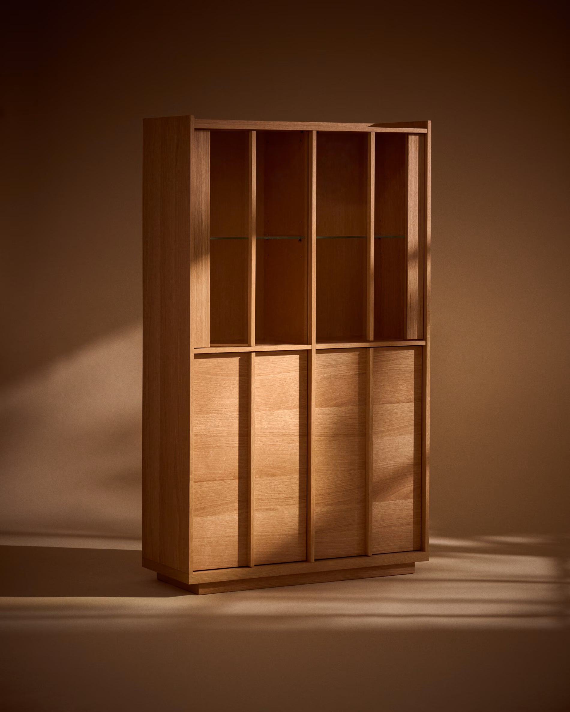 ONIX Display Cabinet in Oak Veneer