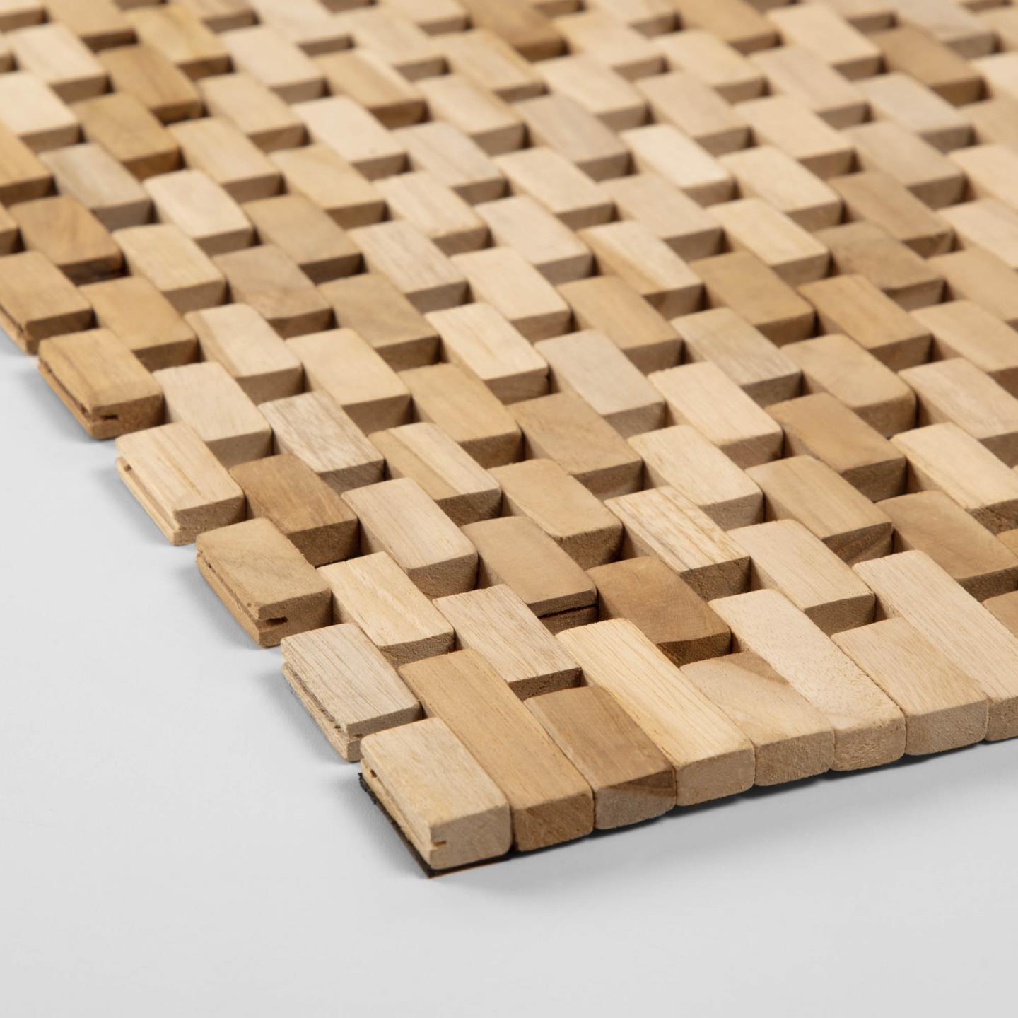 Dywan łazienkowy AZURAY drewno tekowe La Forma    Eye on Design