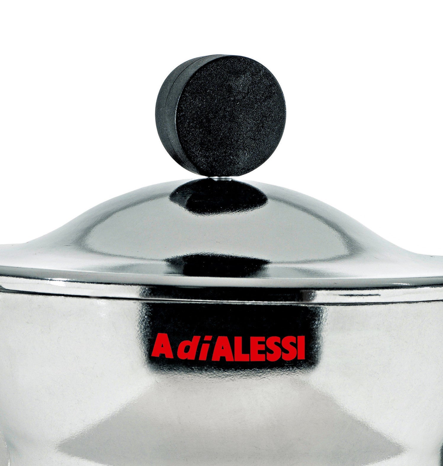 Alessi Silver Moka mit Schwarz