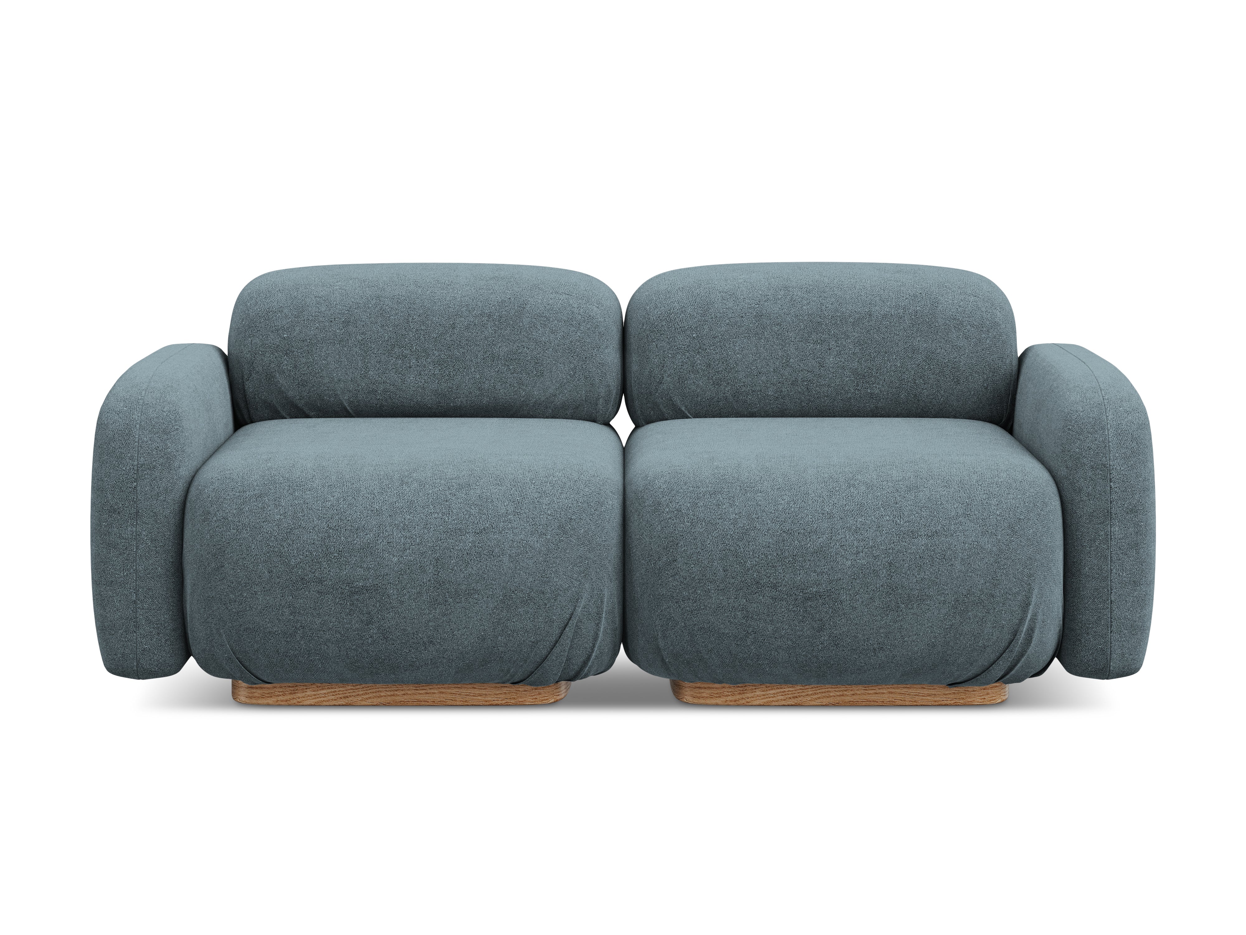 AILANI 3-Seater Modular Sofa in Denim Blue Boucle