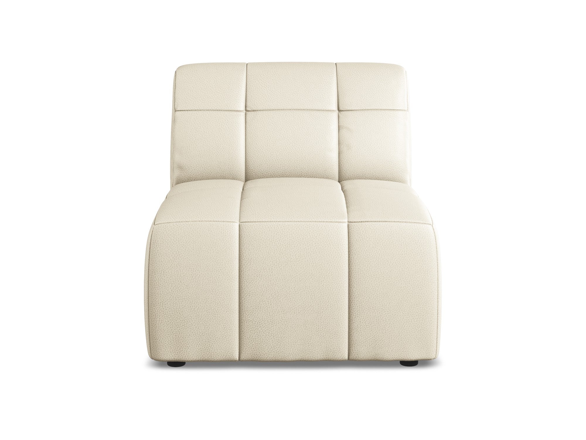 Armchair / module ALOHA light beige eco-leather