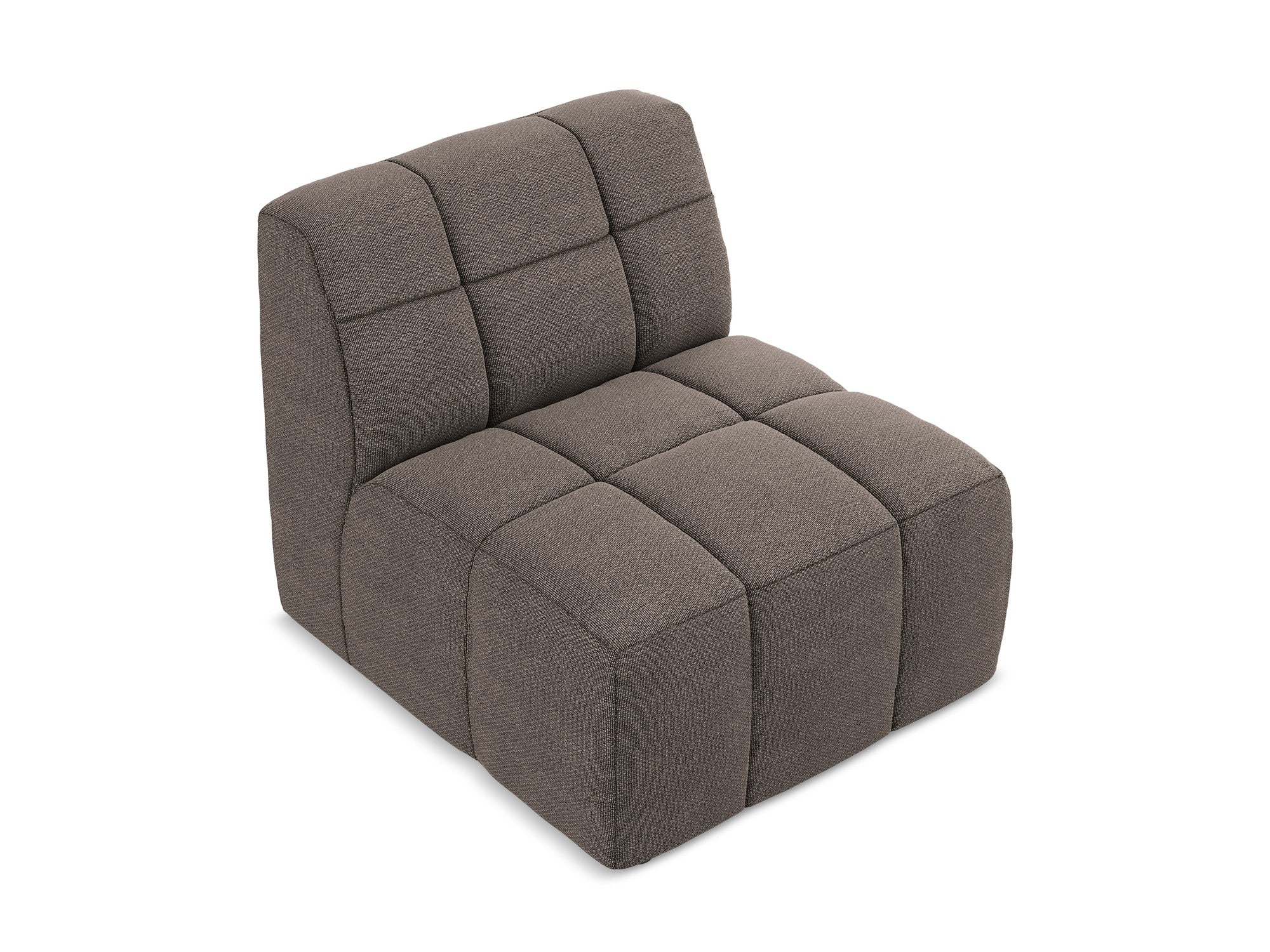 Sessel / Modul ALOHA schokoladenfarbener Boucle