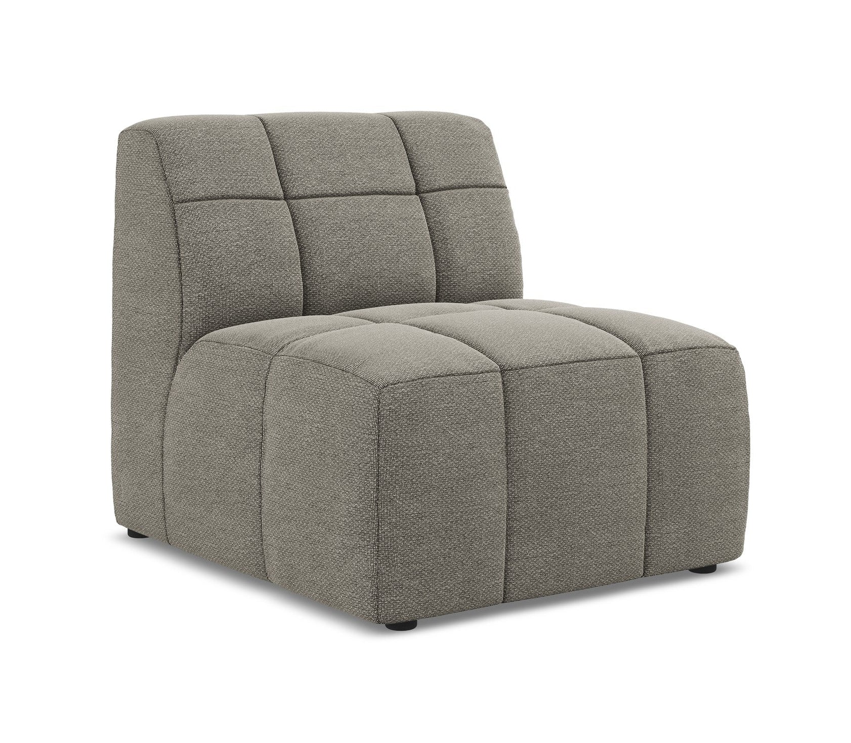 Armchair / module ALOHA gray boucle