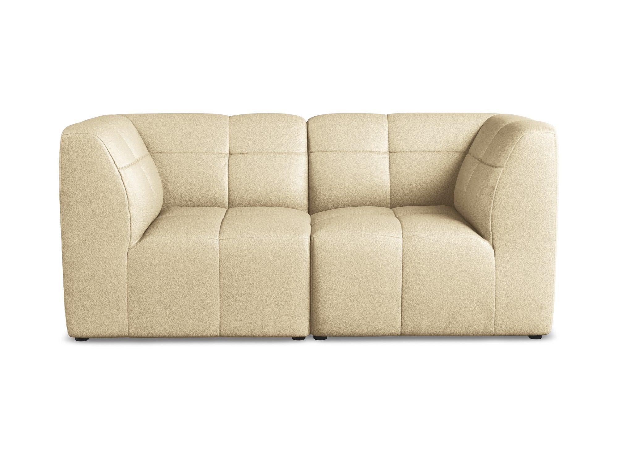 Modular 2-Seater Sofa ALOHA Beige Eco-Leather