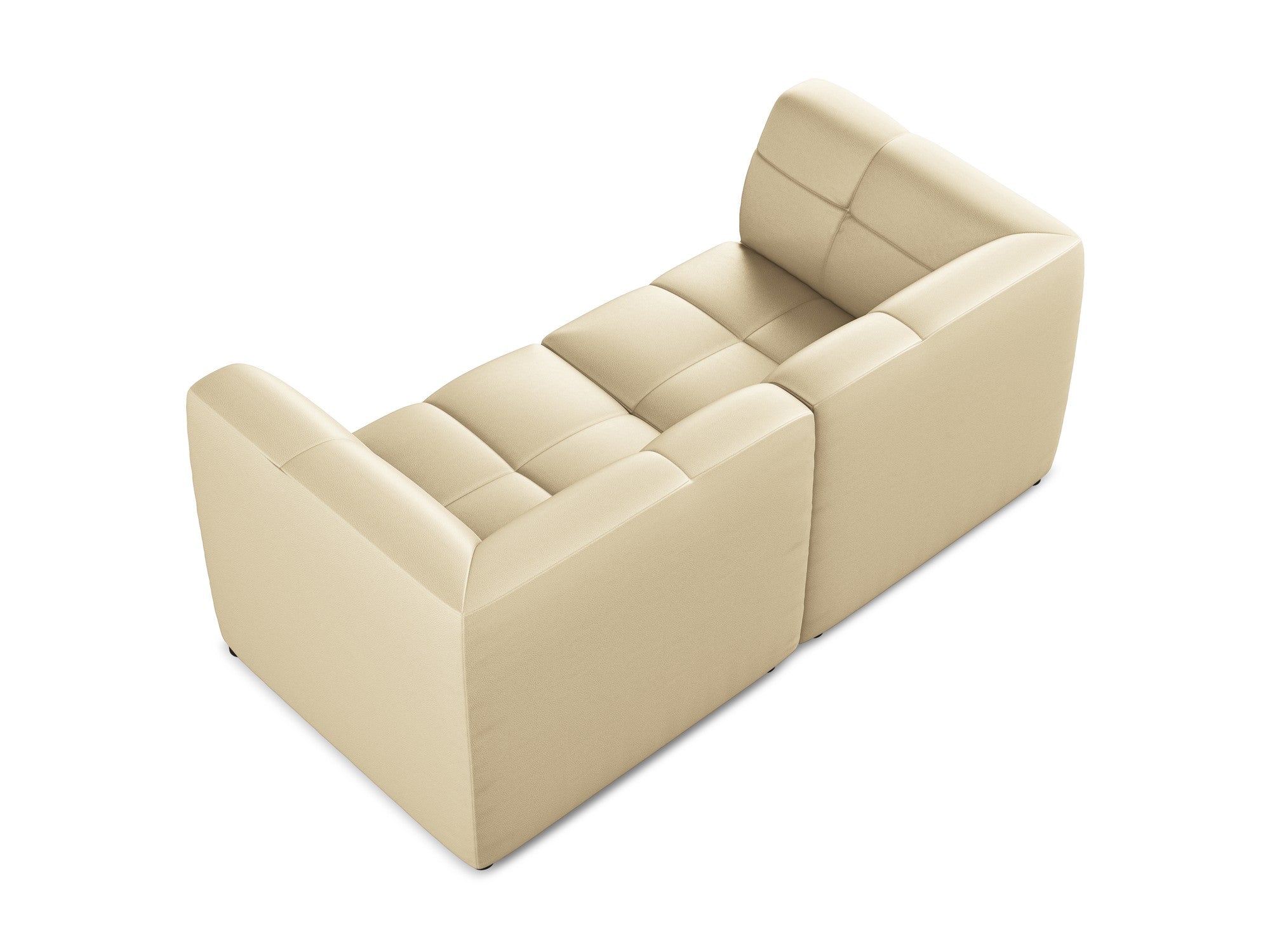 Modular 2-Seater Sofa ALOHA Beige Eco-Leather