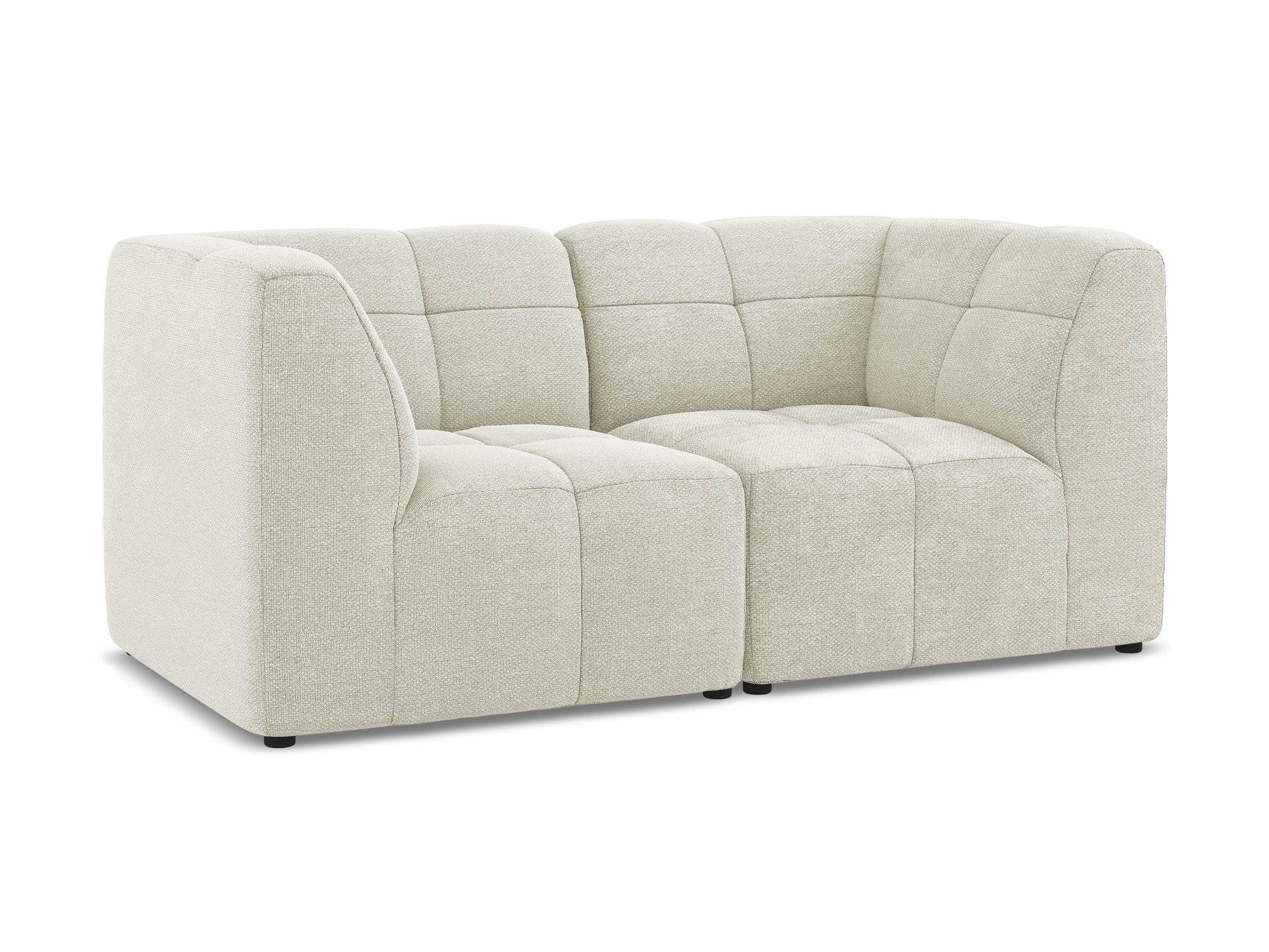 Aloha Sand Boucle 2-Seater Modular Sofa