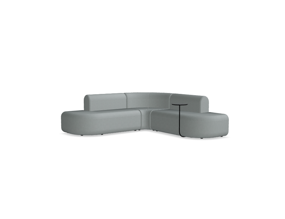 3-module corner sofa, upholstered artico