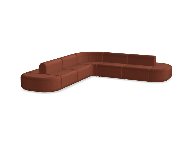 8-Modul-Ecksofa Doppelpolsterte Artico