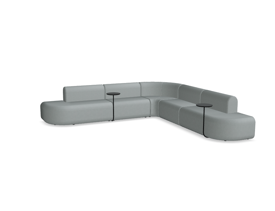 5-module corner sofa, upholstered artico