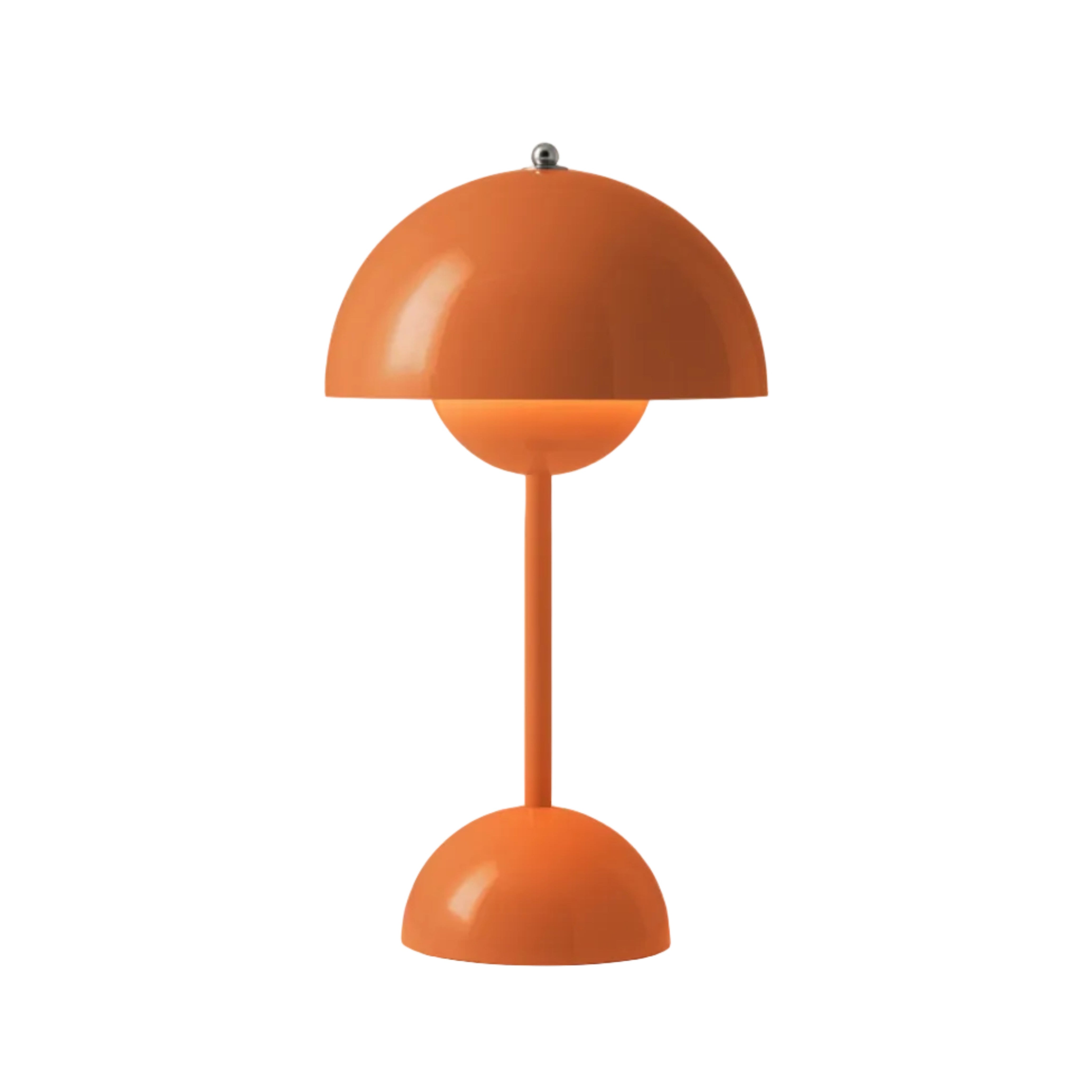 Tragbare Lampe FLOWERPOT VP9 in Orange