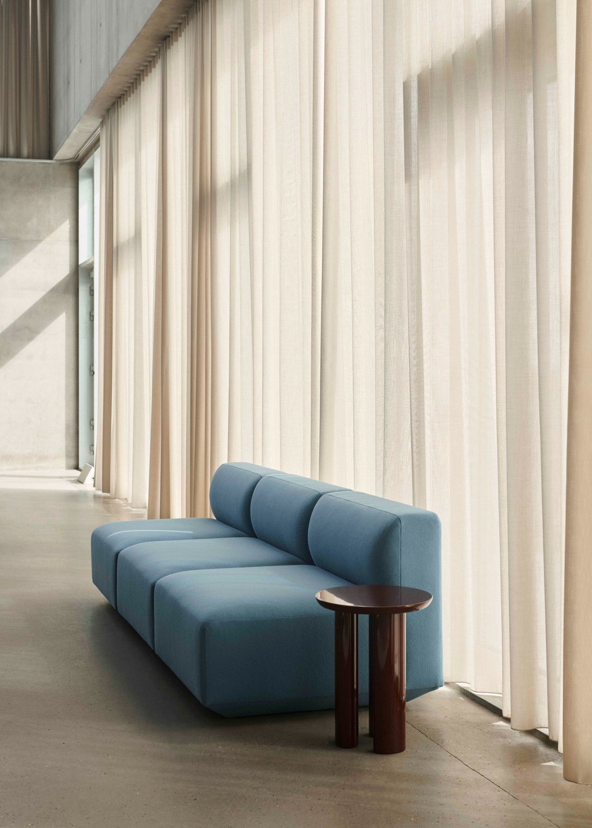 Modulares linkes Ecksofa 3-Sitzer DEVELIUS MELLOW gepolstert