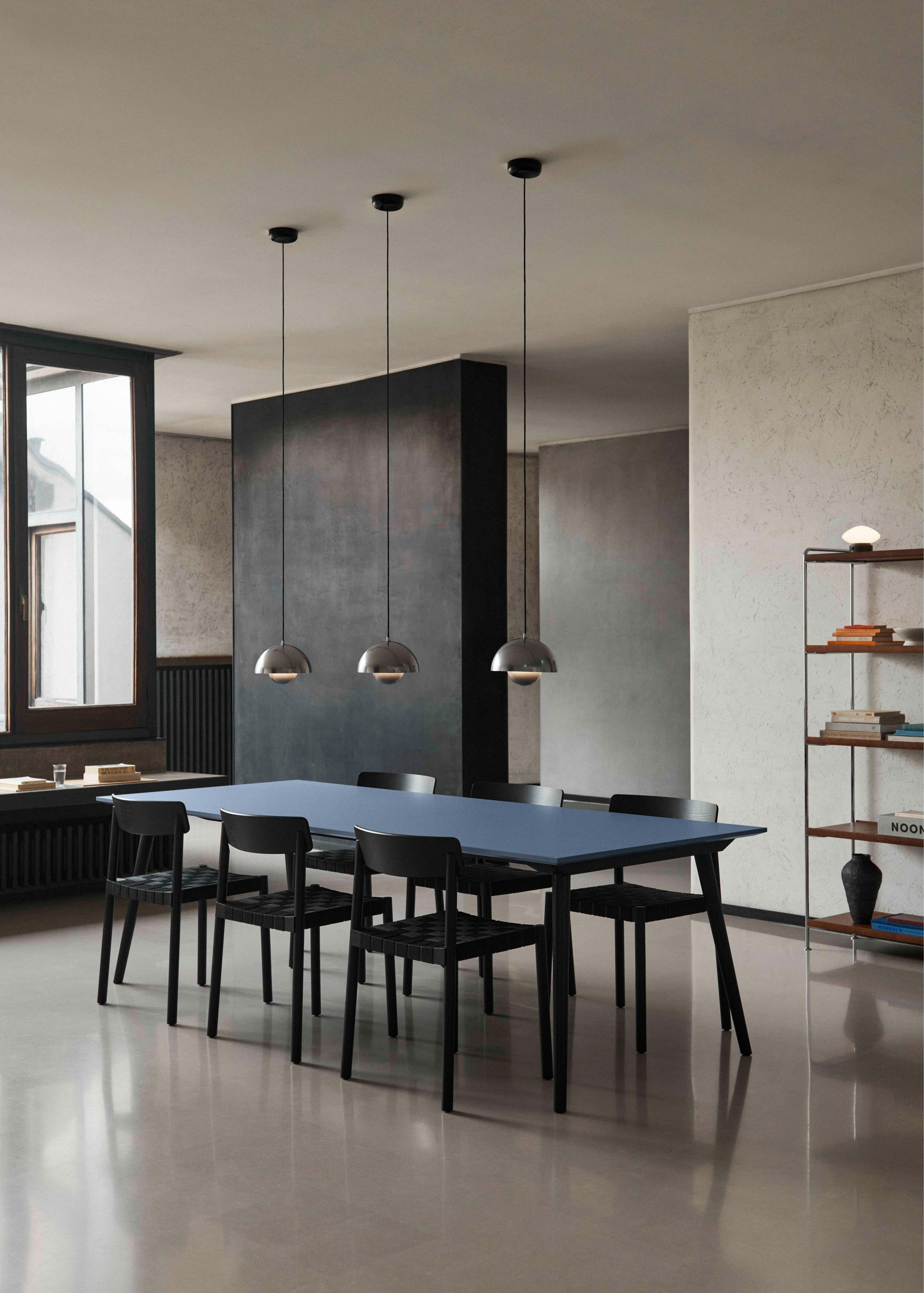 Regal ALIMA NDS6 verchromt mit Nussbaumholz