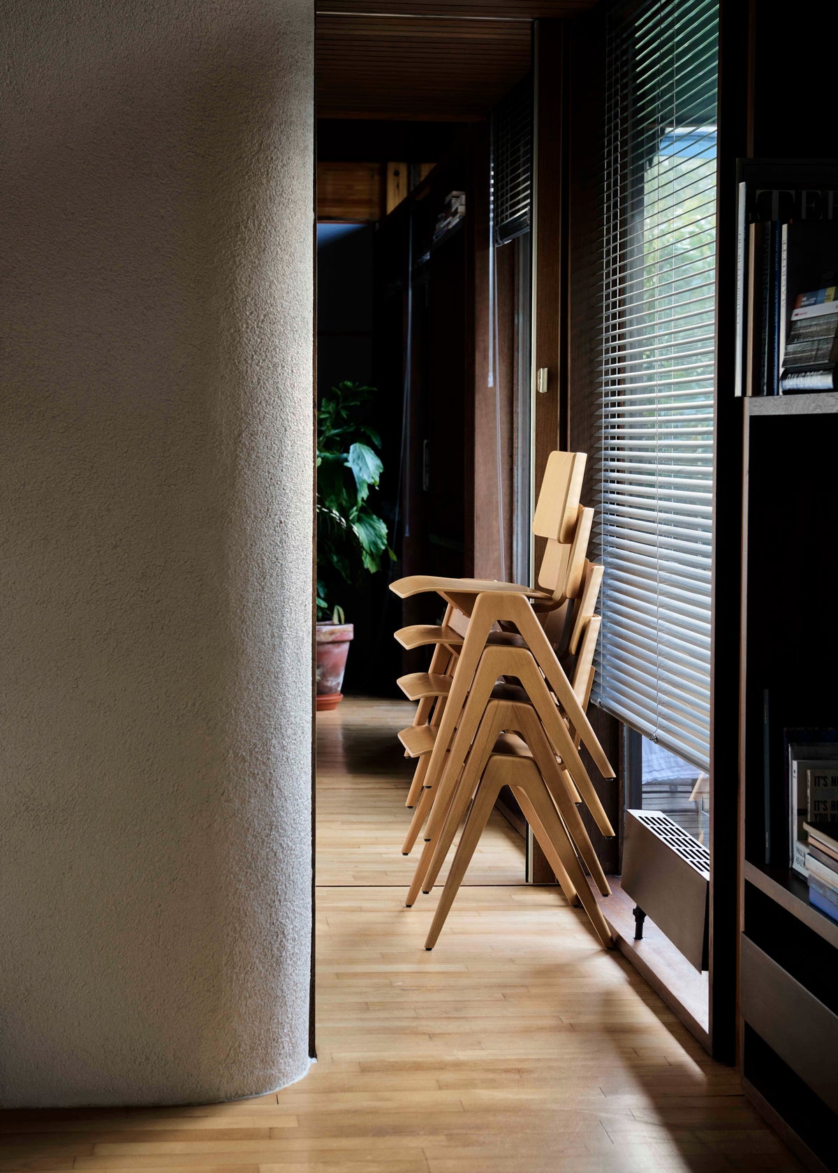 Stuhl DAYSTAK RD1 aus Buchenholz