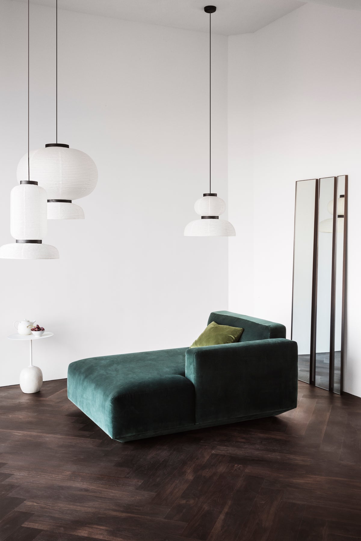 Wandspiegel AMORE SC50 mit braunem Rahmen