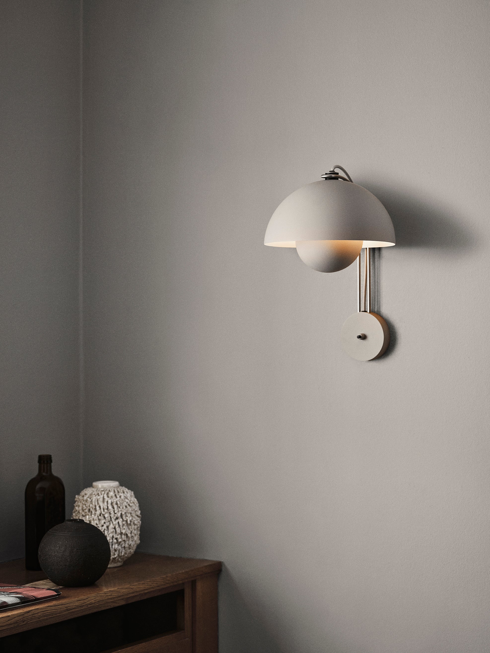 Wandlampe FLOWERPOT VP8 matt weiß