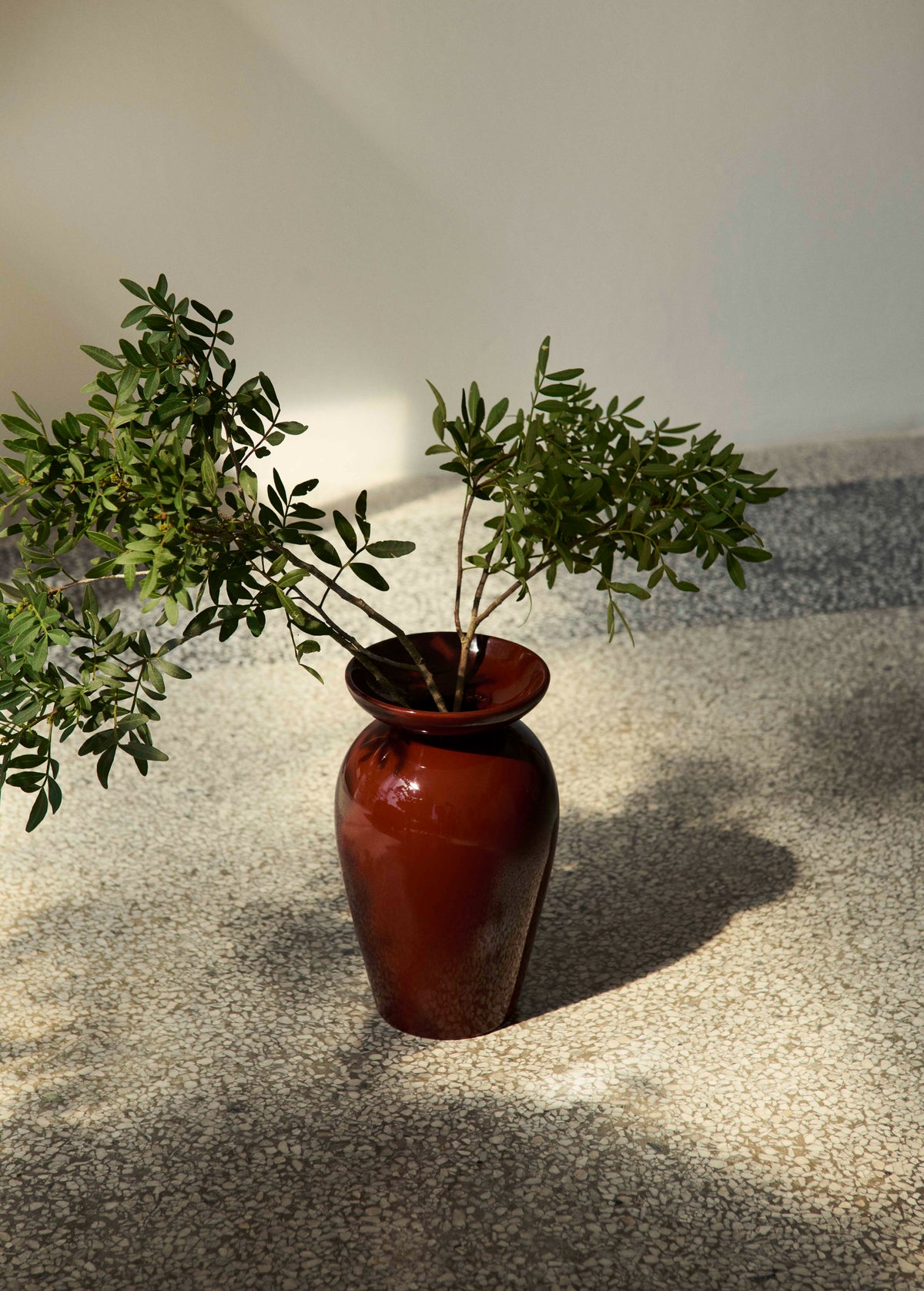 Vase MOMENTO JH47 rot-braun