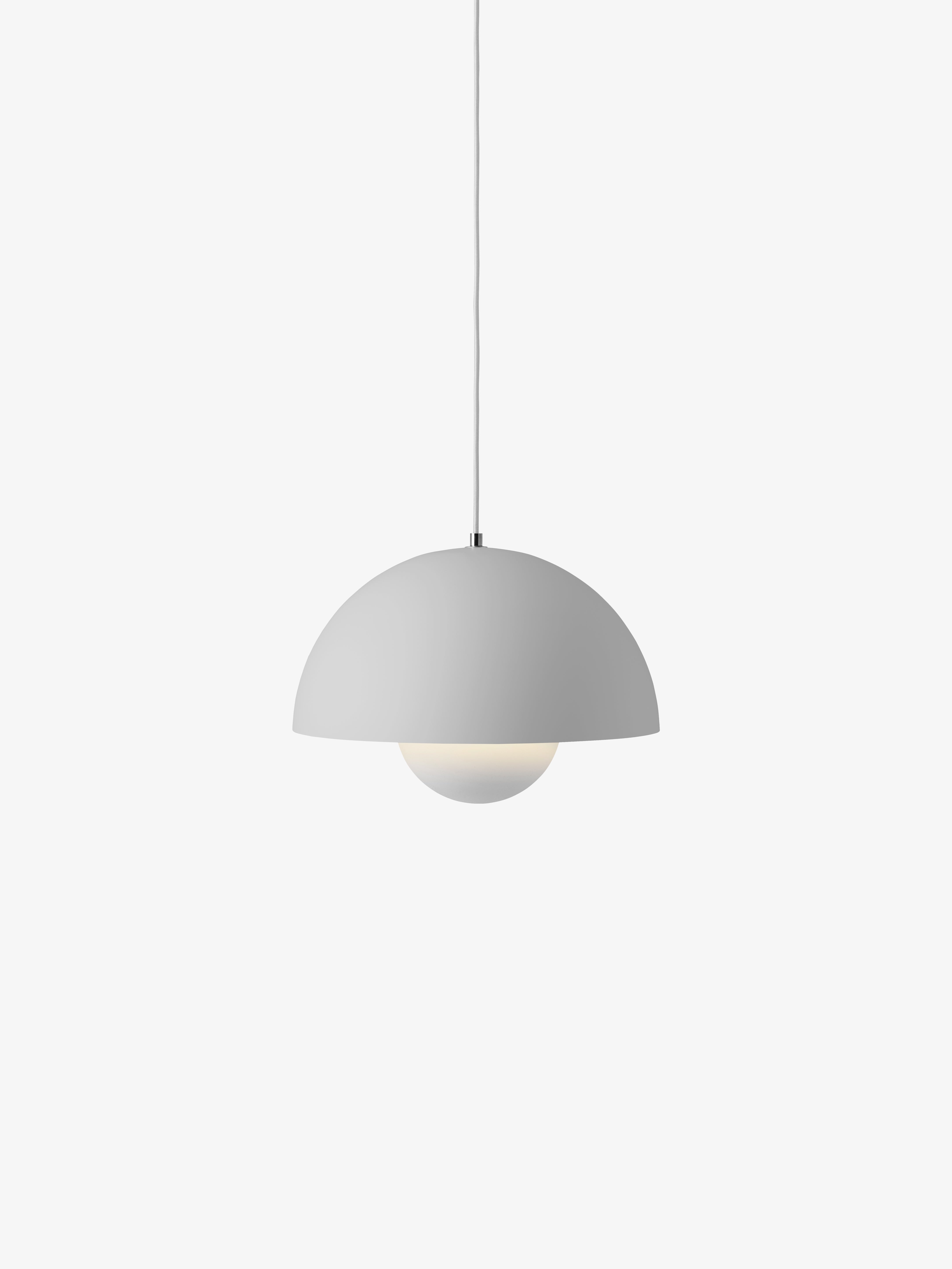 Pendelleuchte FLOWERPOT matt hellgrau