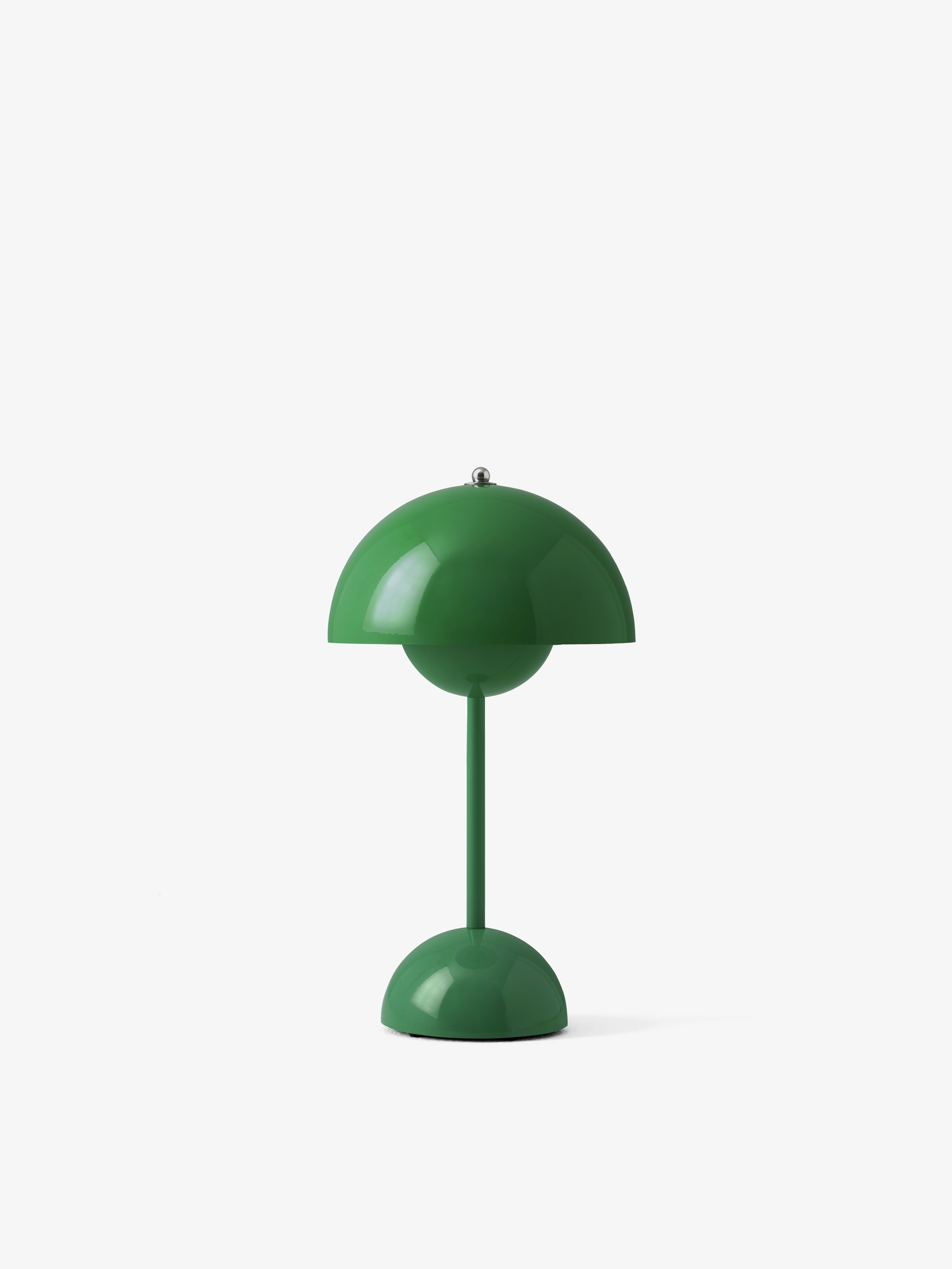 Tragbare Lampe FLOWERPOT VP9 in intensivem Grün