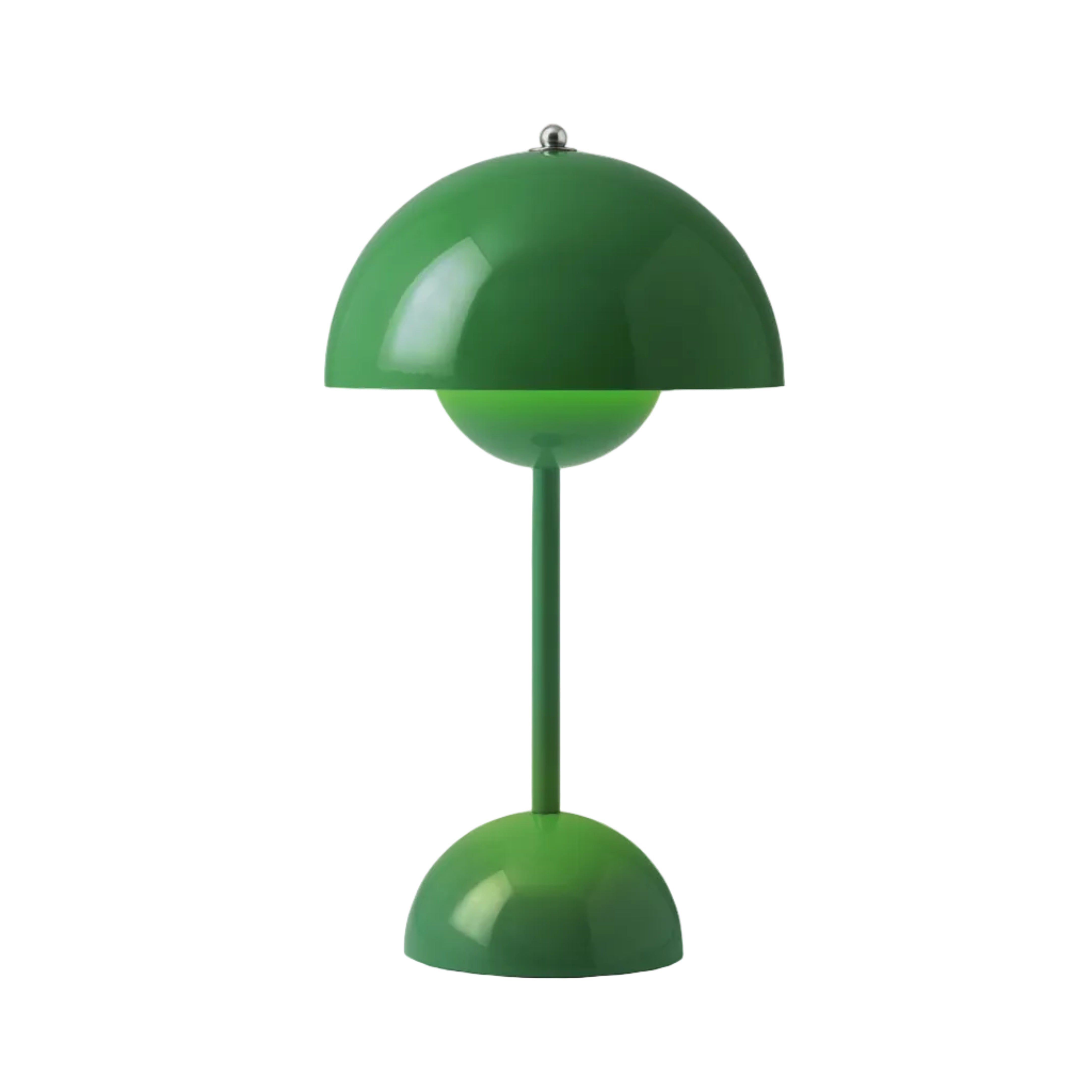 Tragbare Lampe FLOWERPOT VP9 in intensivem Grün