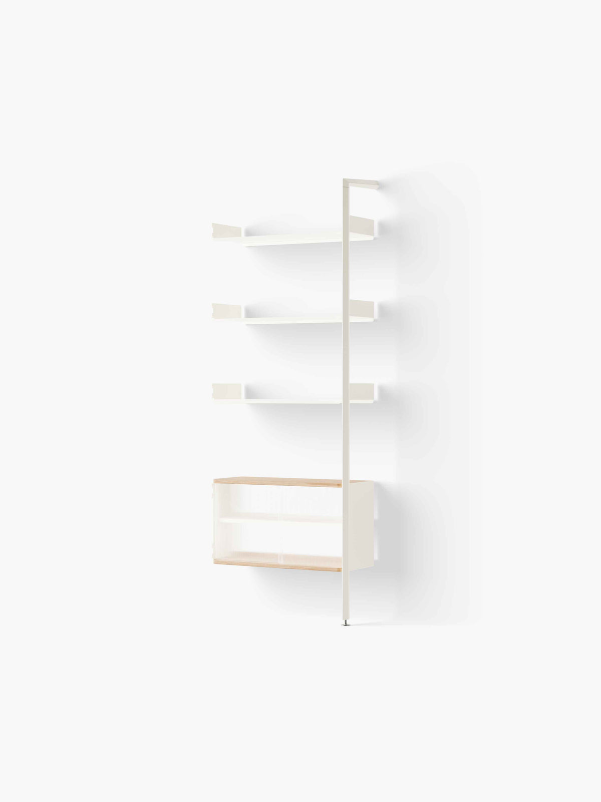 Modularregal ROMBE alabasterfarben