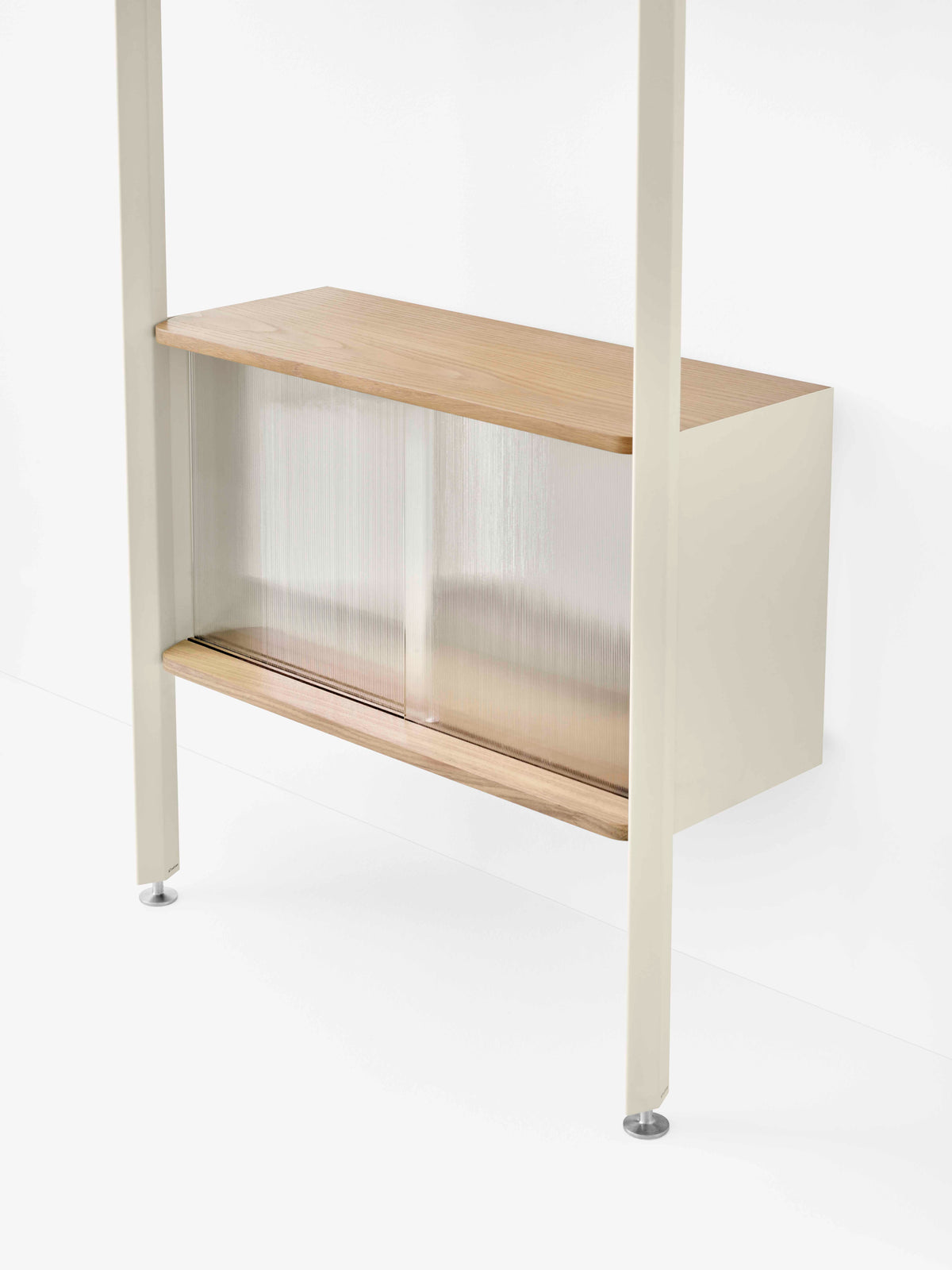 Modularregal ROMBE alabasterfarben