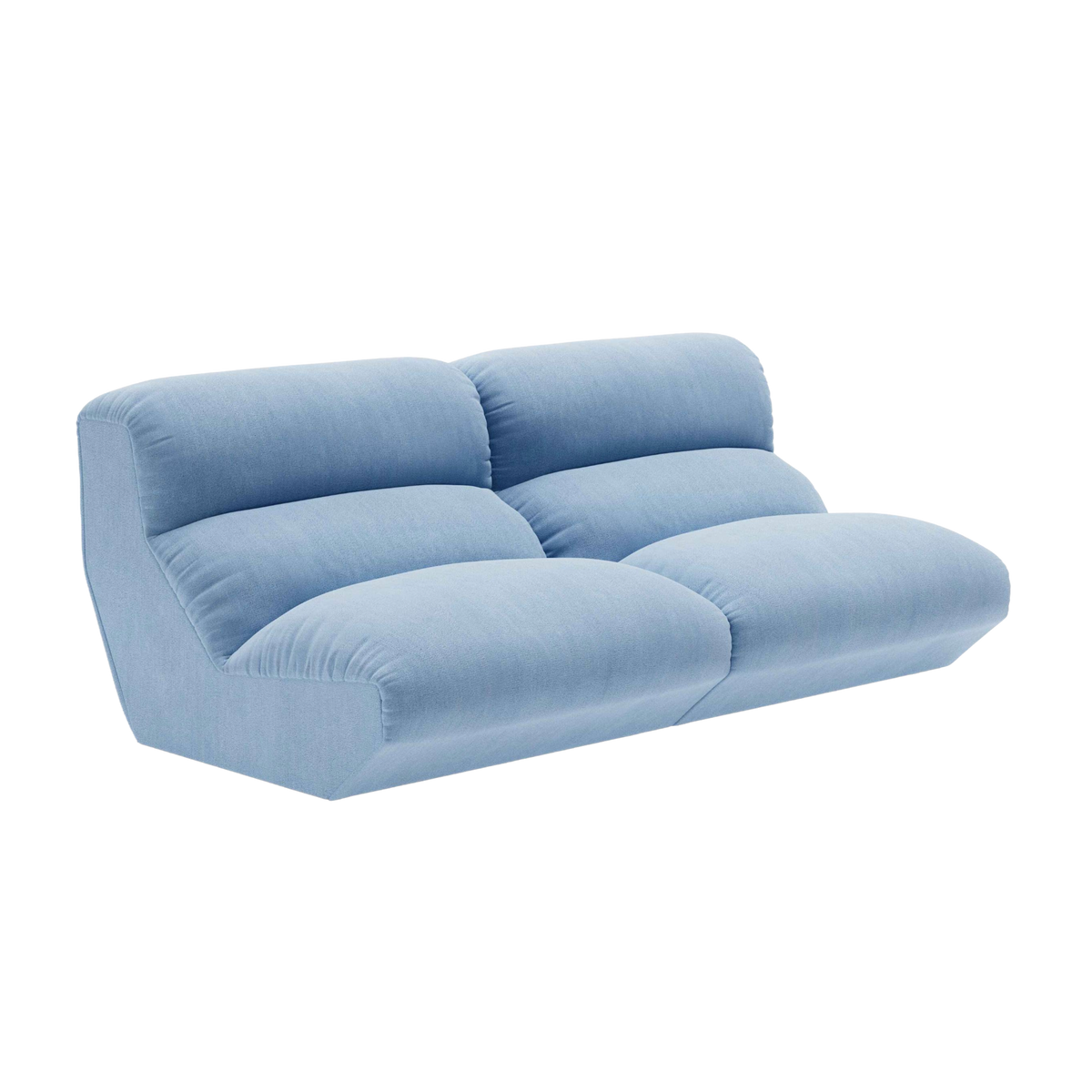 Modulares 3-Sitzer Sofa HI LO himmelblau