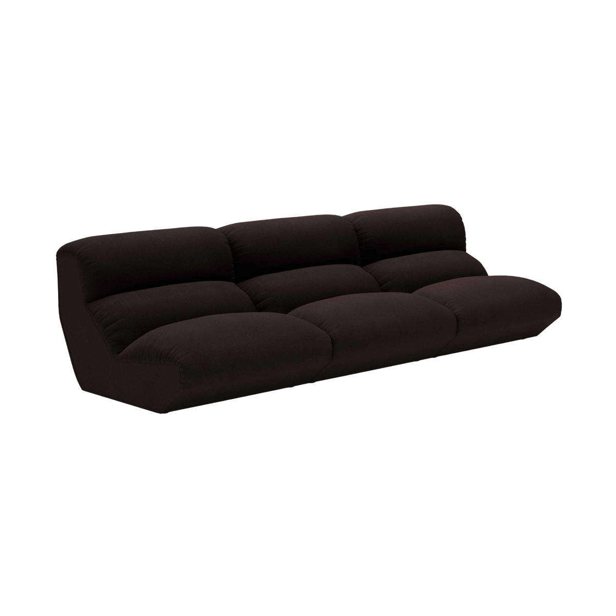 Modulares 4-Sitzer Sofa HI LO schokoladenbraun