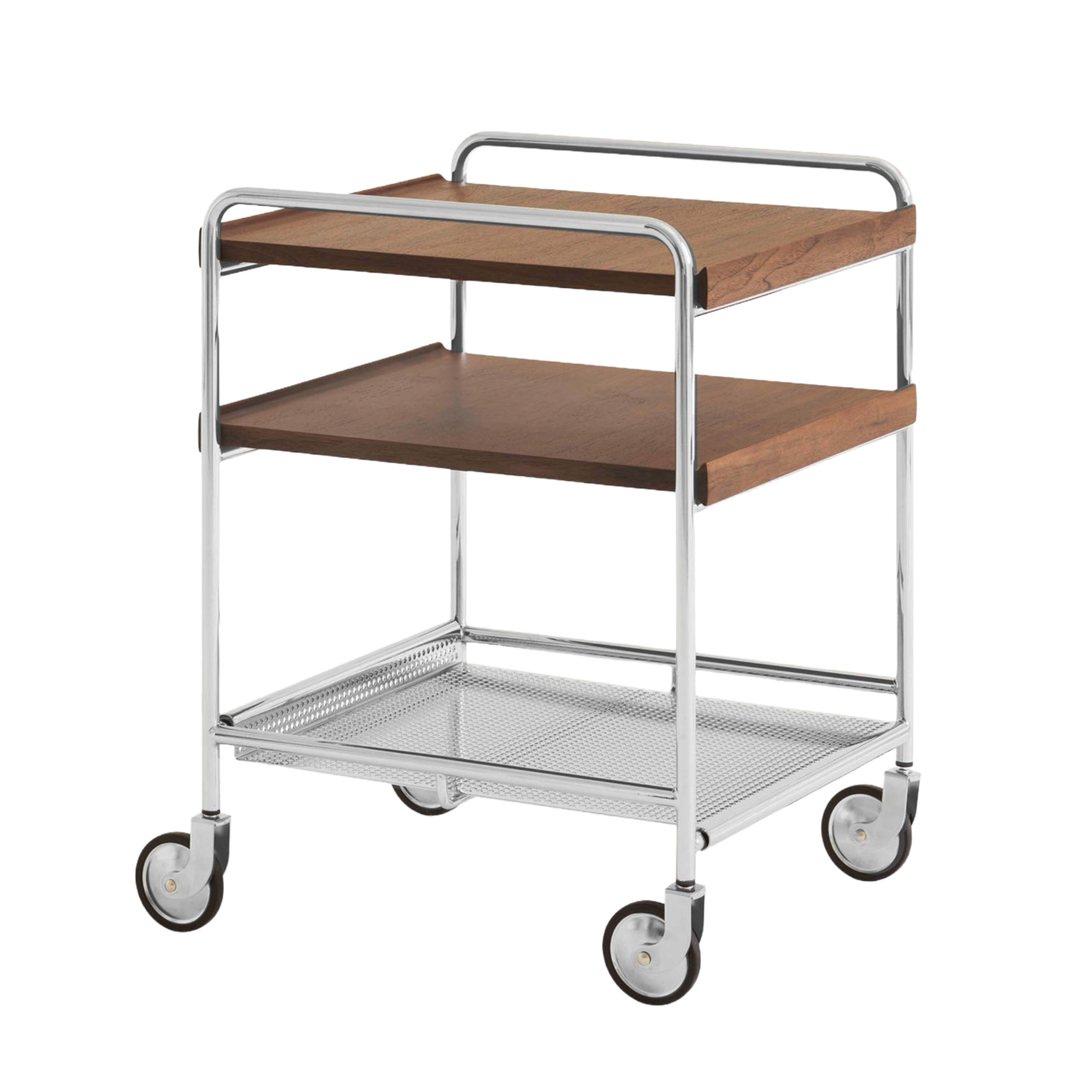 Wagen ALIMA NDS2 verchromt mit Nussbaumholz