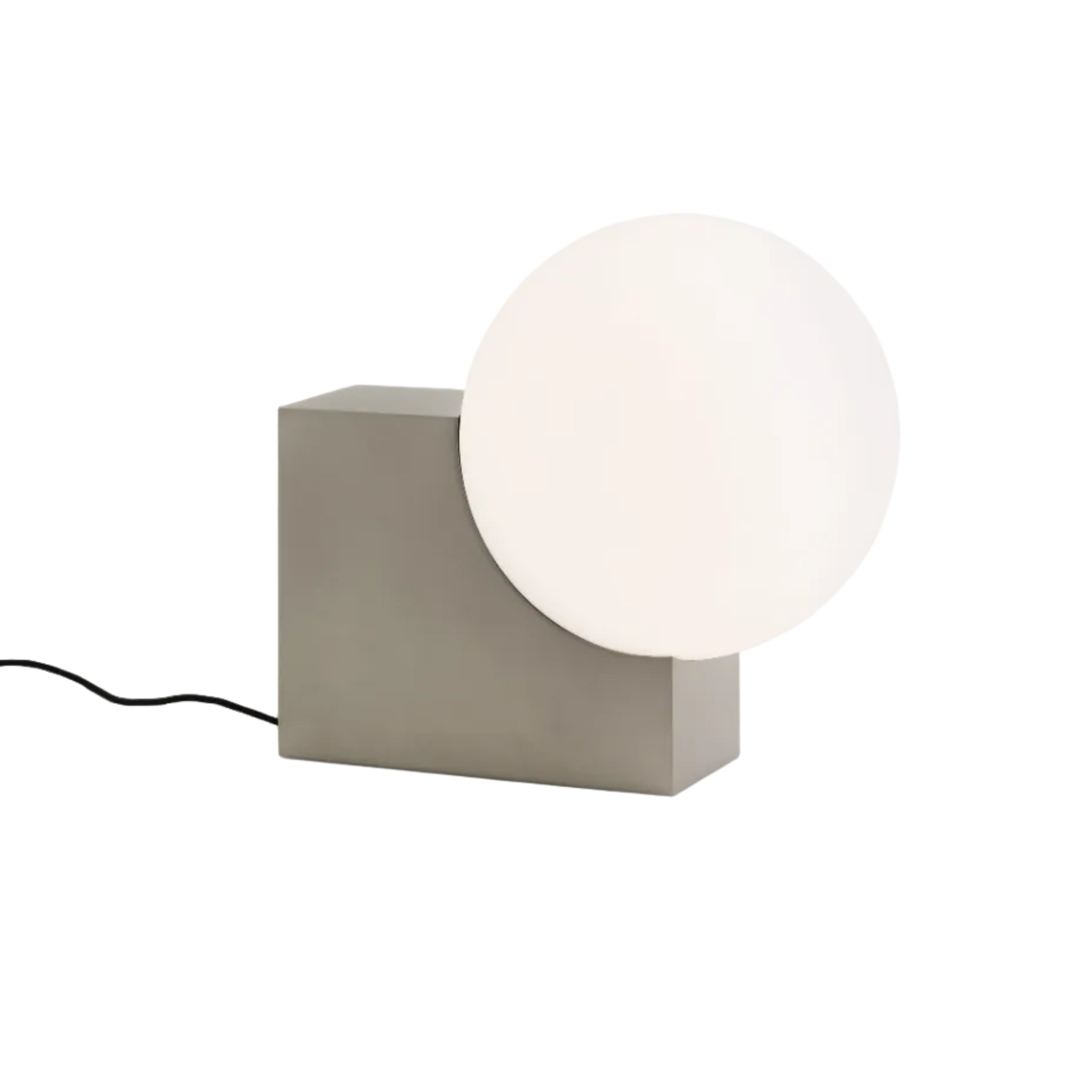 Stehlampe JOURNEY SH4 mit Glas-Schirm und gebürstetem Stahlfuß