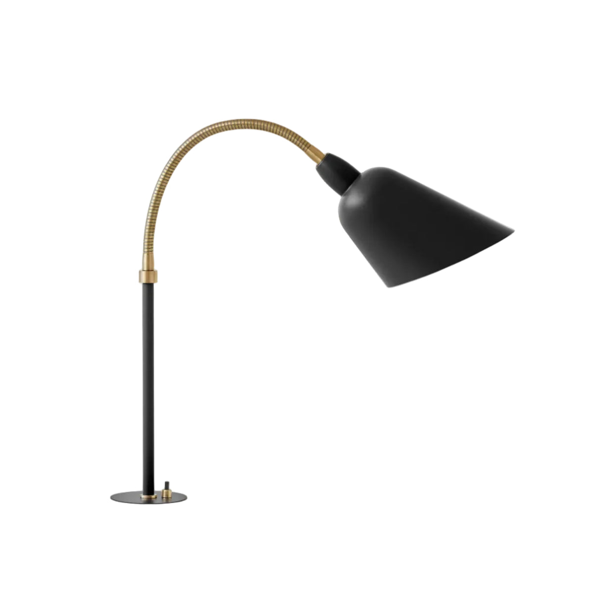 Tischlampe BELLEVUE AJ11 in Schwarz mit messingfarbenem Finish