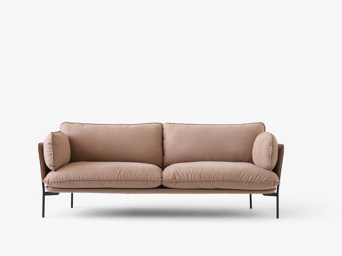 3-Sitzer Sofa CLOUD LN3.2 gepolstert mit schwarzem Gestell